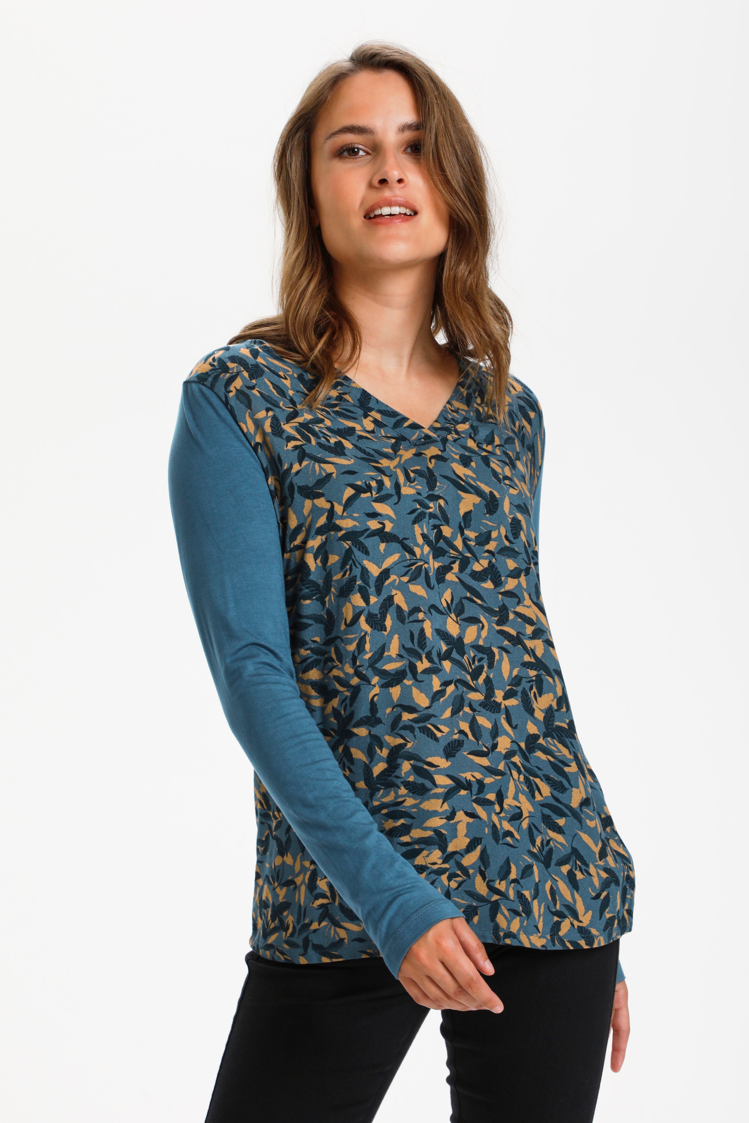Langarm-Bluse LOOKBOOK FRONT 10590137-102138