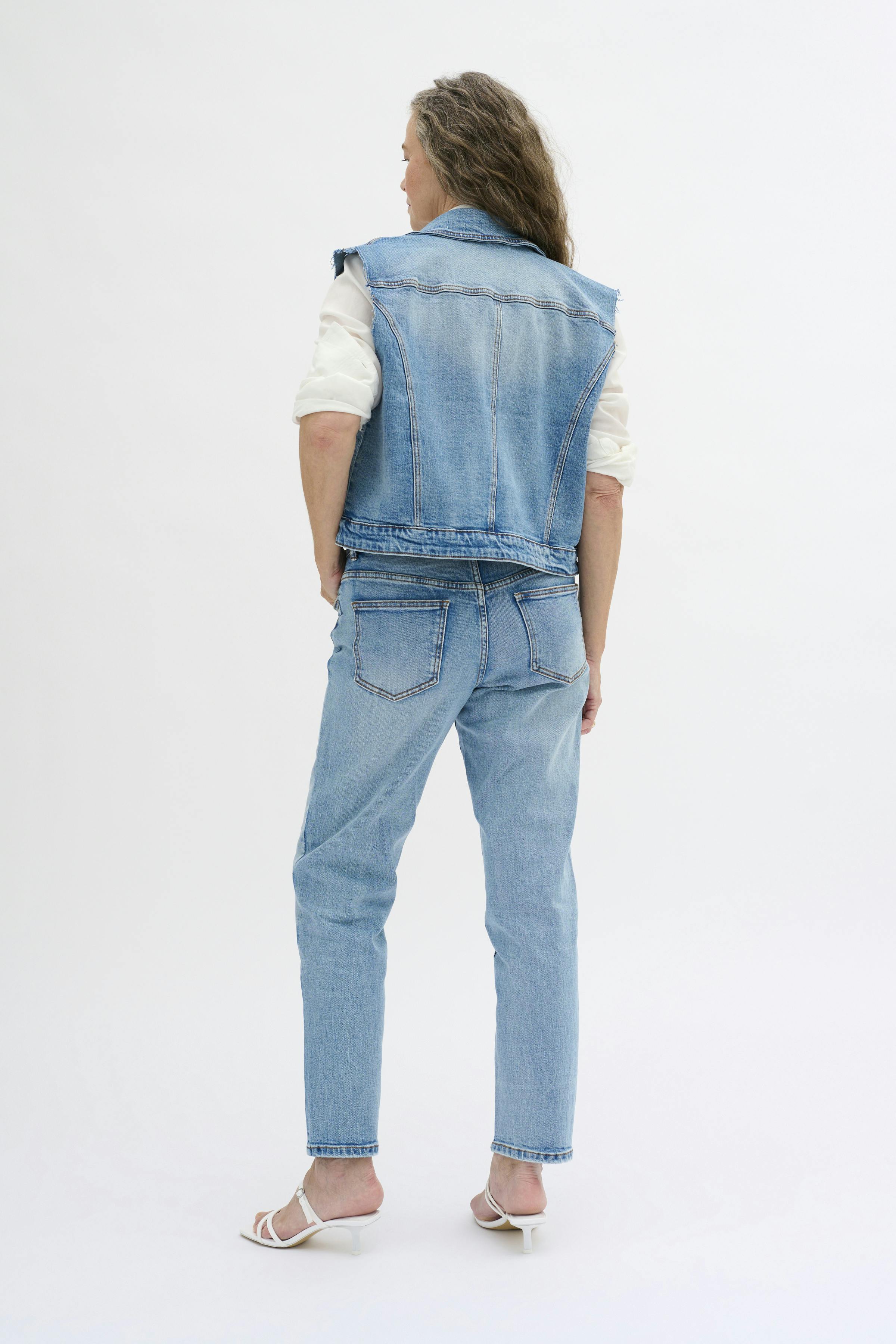 DangoMW Denim väst LOOKBOOK BACK 10704668-100046