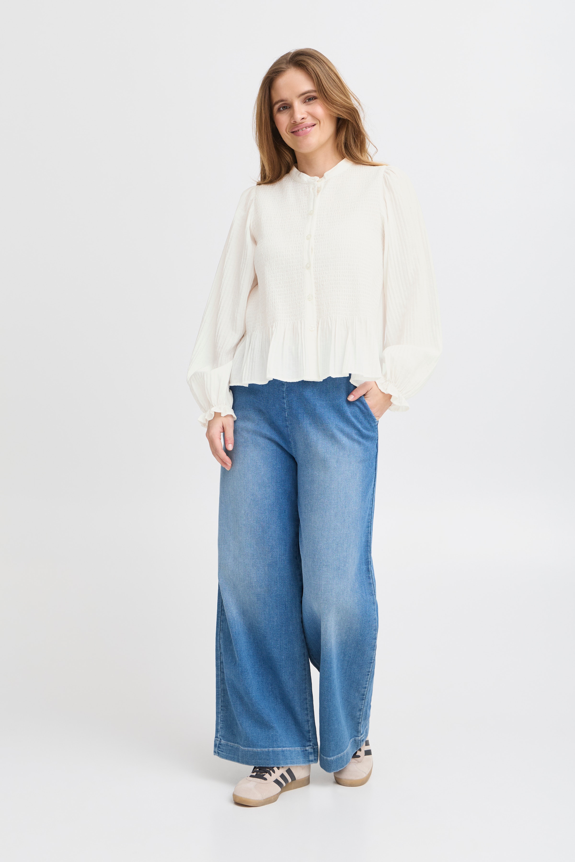 PZISABELLE Skjorte LOOKBOOK FRONT 50208756-114201