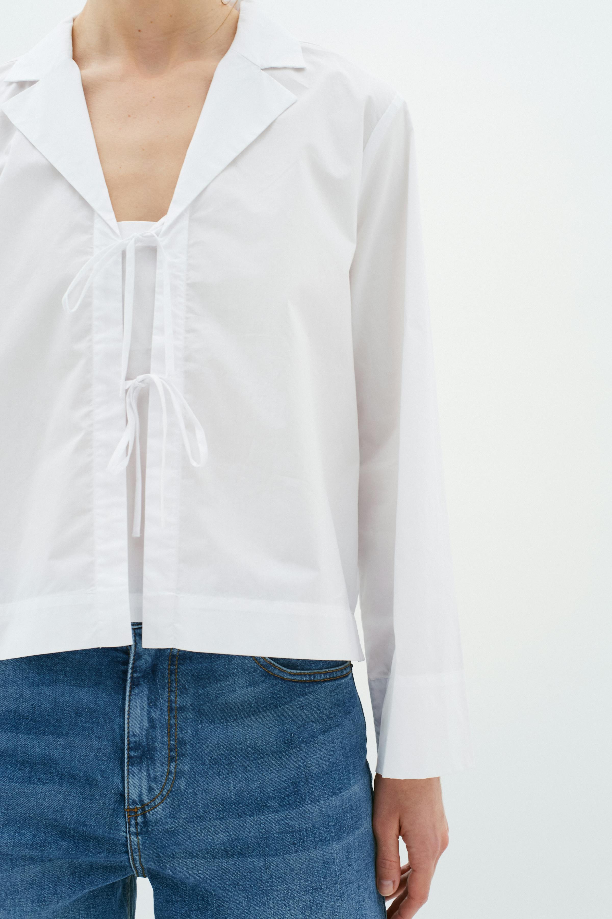 HelveIW Cropped Shirt LOOKBOOK DETAIL 30109108-300001