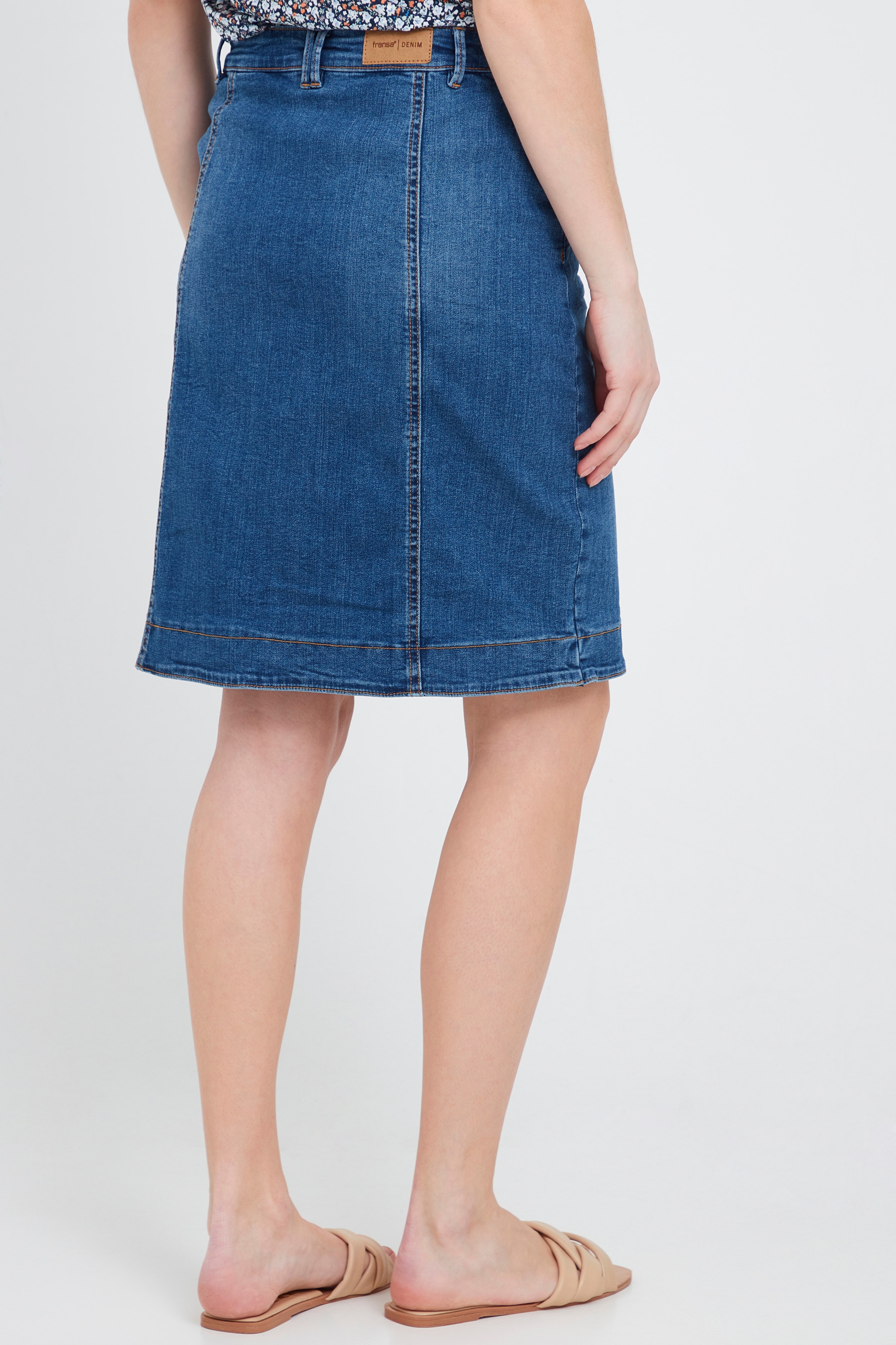 Denim skirt LOOKBOOK BACK 20609313-200078