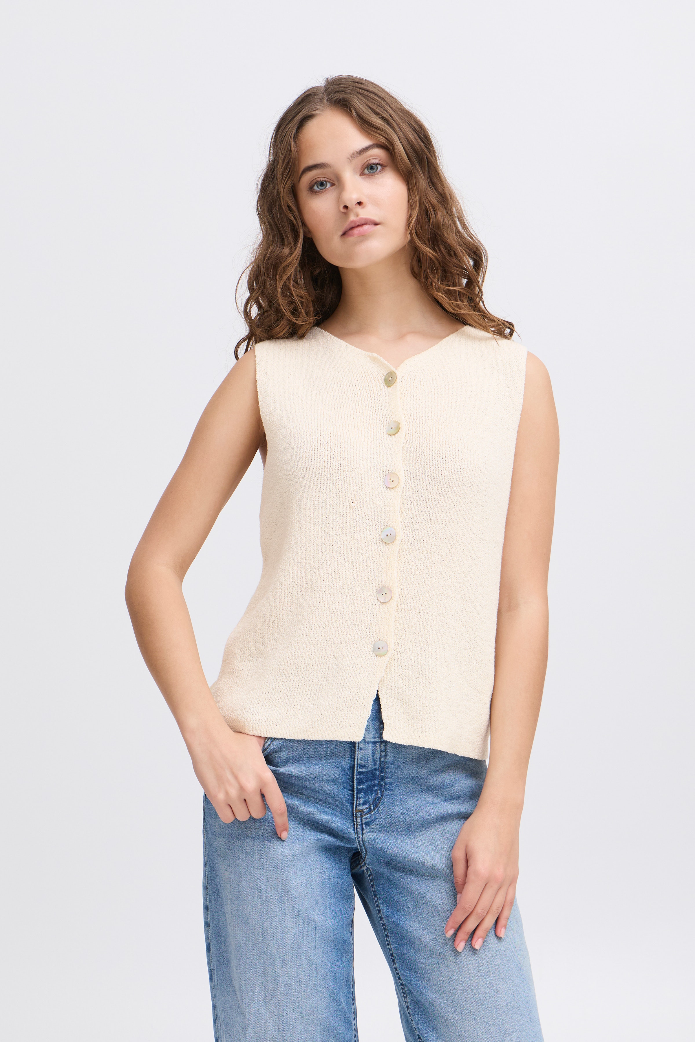 IHBLONDS Strikket vest LOOKBOOK FRONT 20122905-124301
