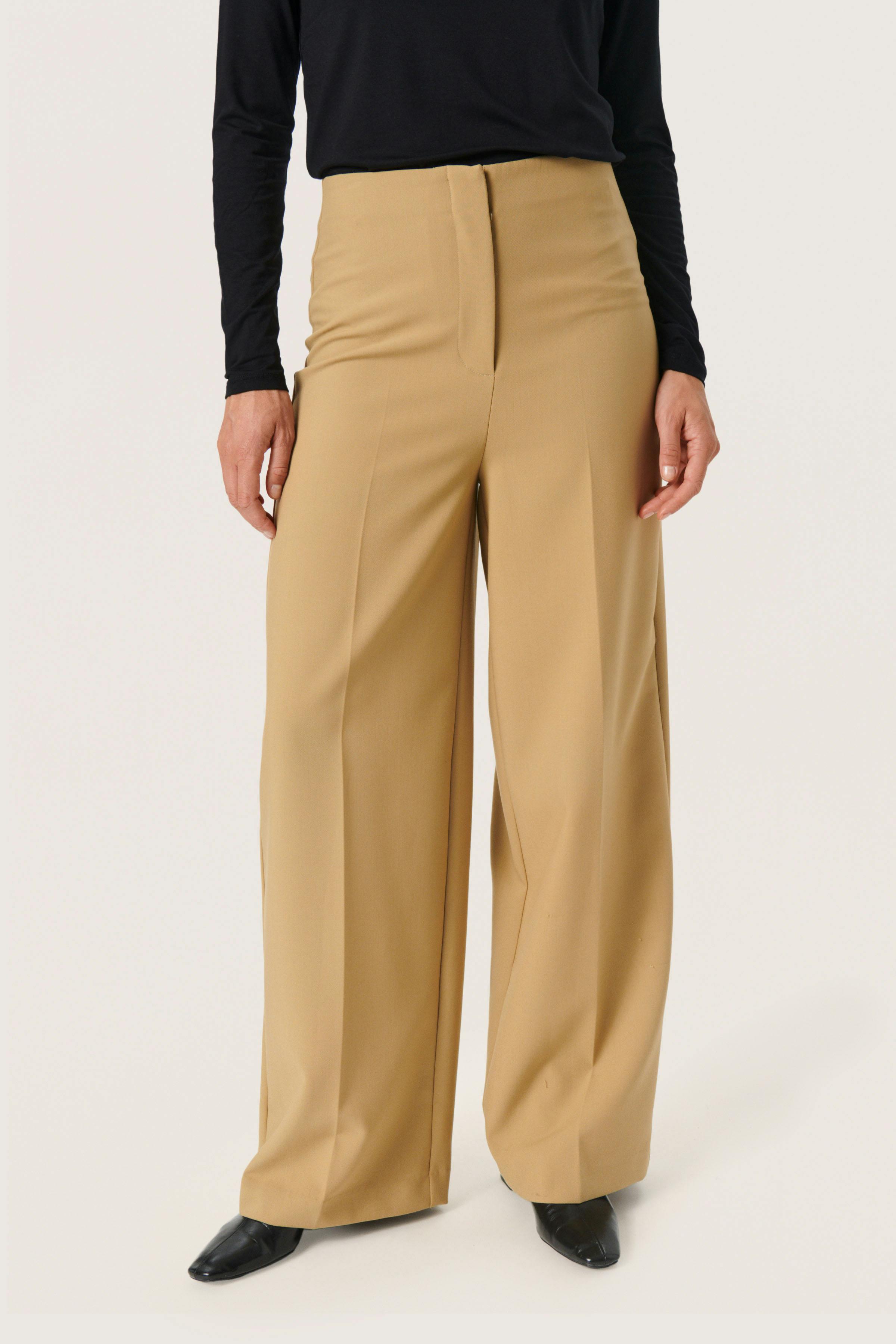 SLCorinne Wide Broek LOOKBOOK FRONT 30407228-171022