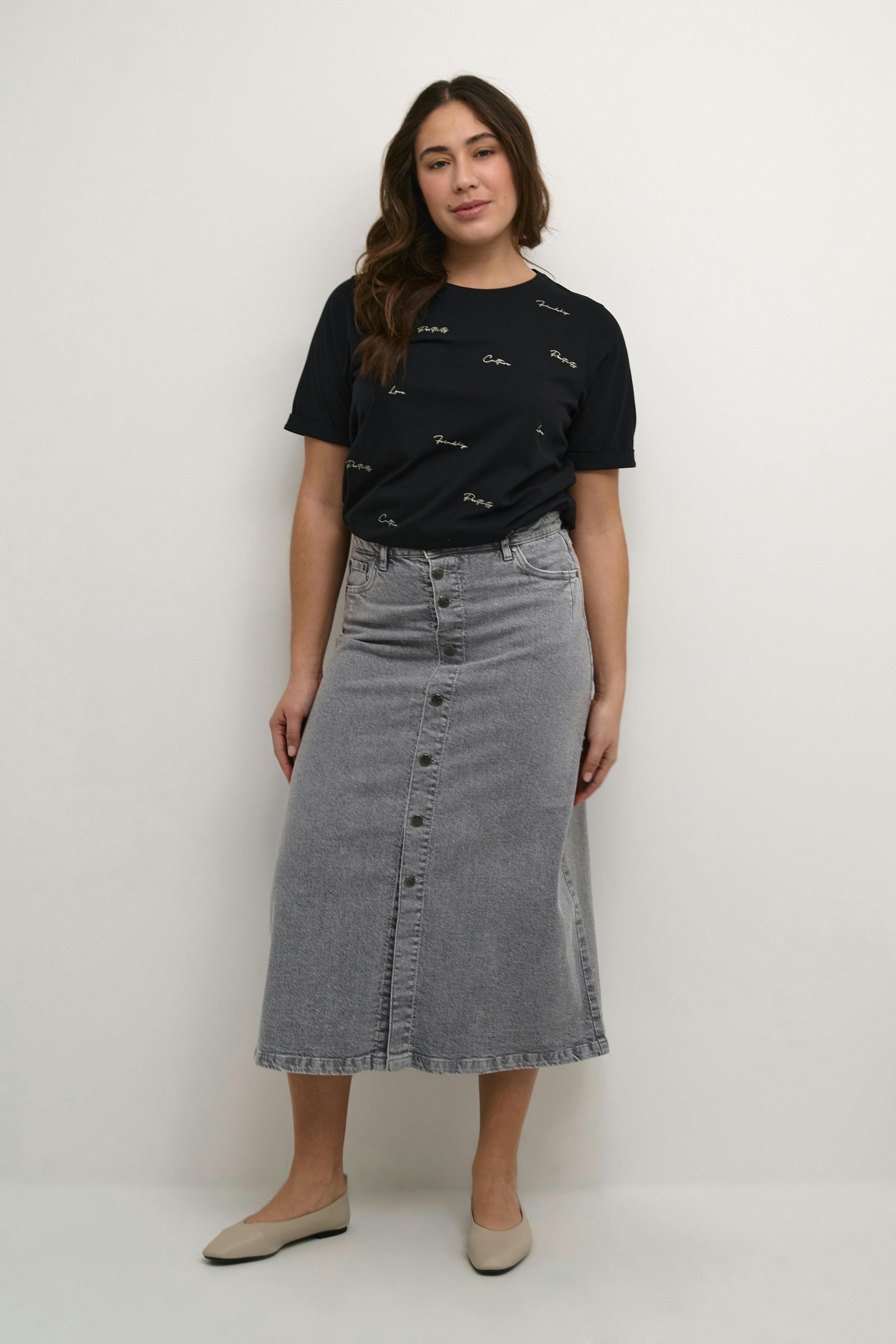 CUami Denim skirt LOOKBOOK FRONT 50110270-106432