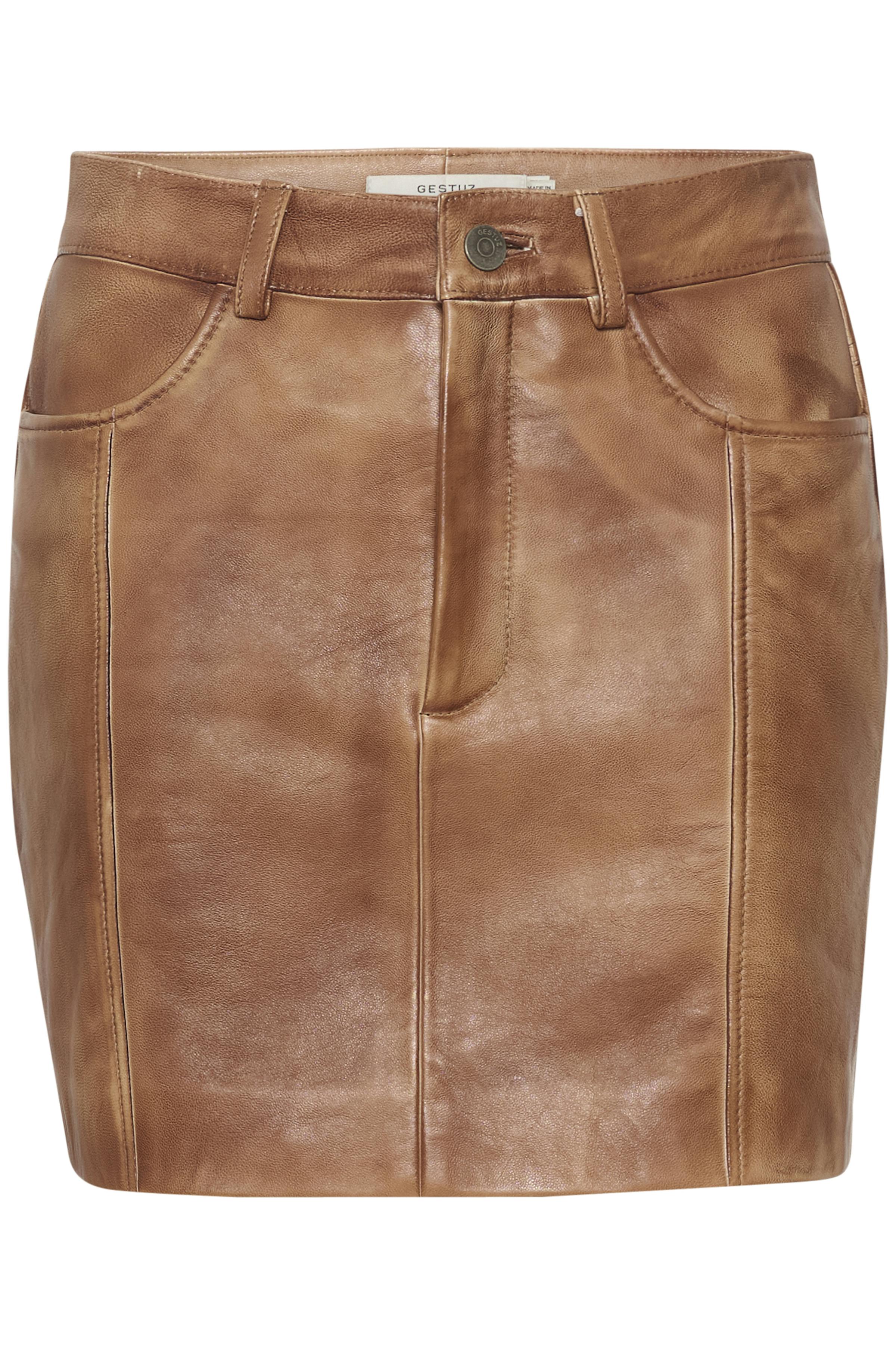 LucinaGZ Leather skirt LOOKBOOK FRONT 10909246-105698