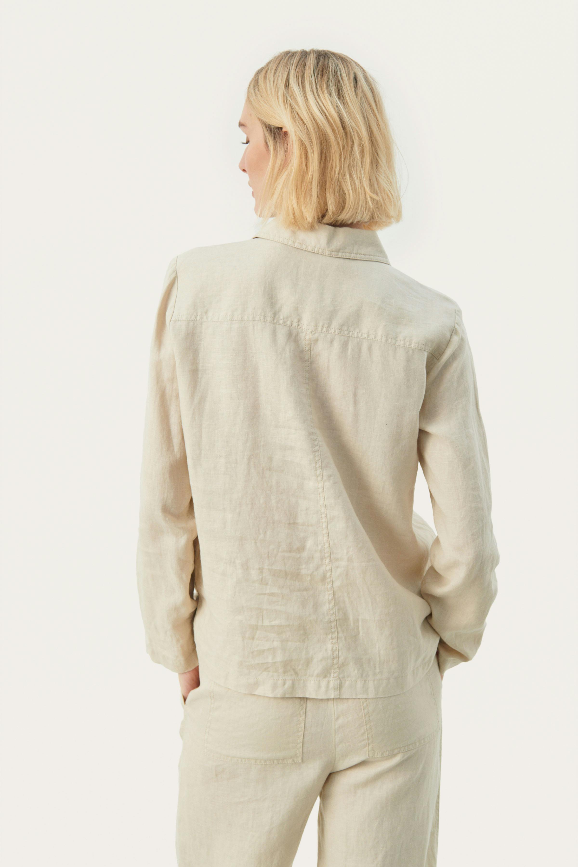 ElnoraPW Linen blazer LOOKBOOK BACK 30308453-130400