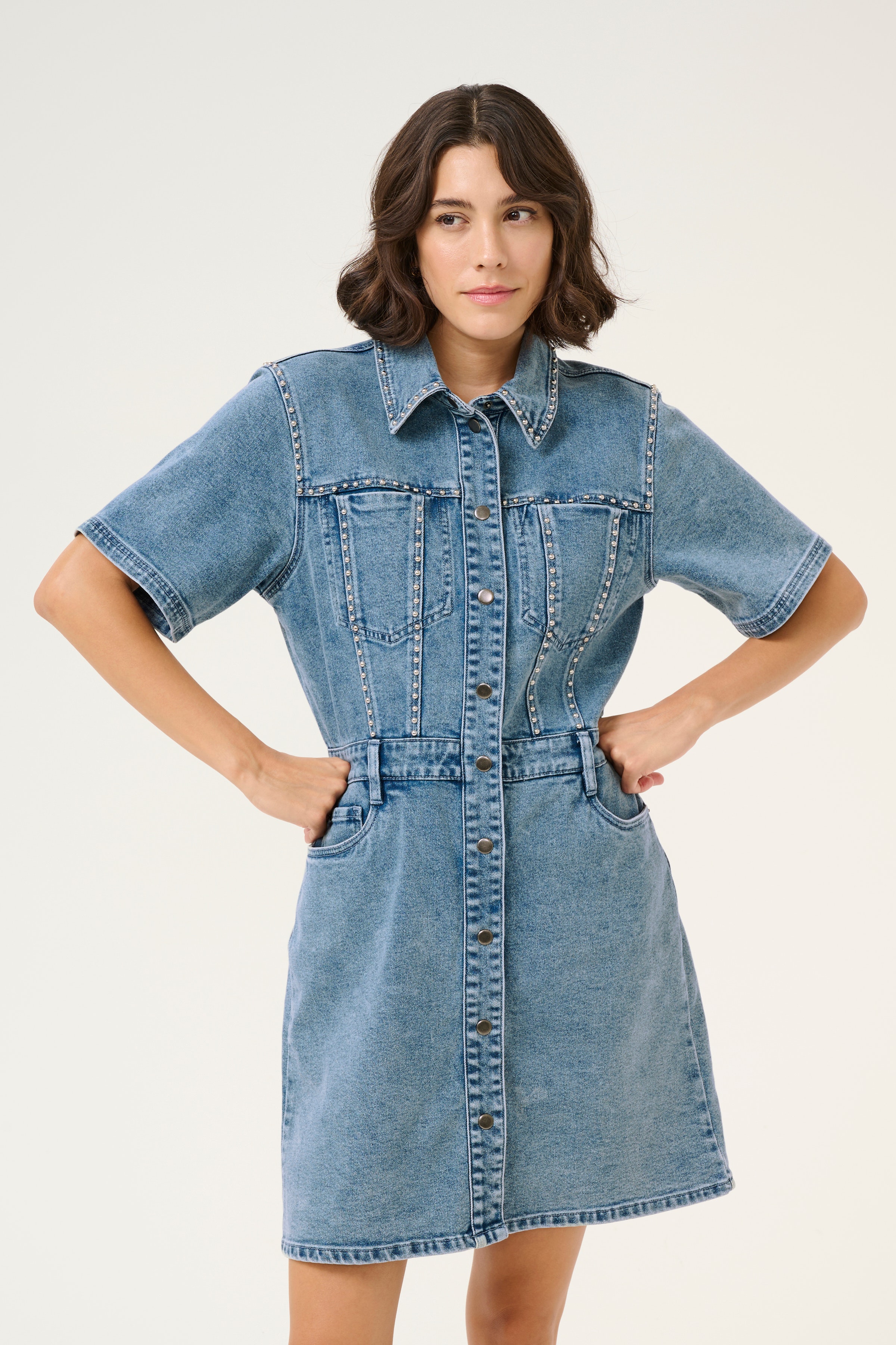 KAdoriana Denimkjole LOOKBOOK FRONT 10509578-107702