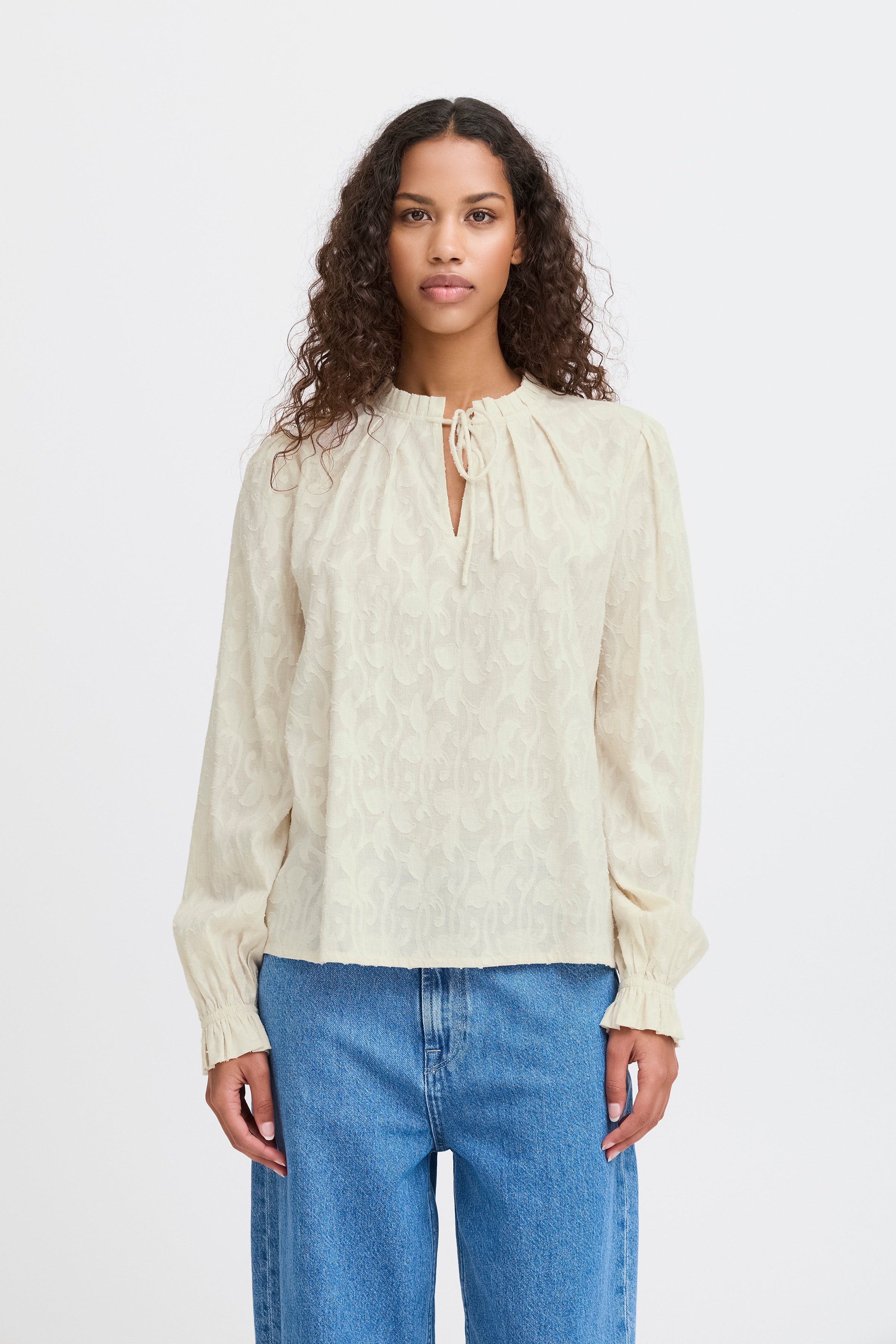 IHEONA Langermet bluse LOOKBOOK FRONT 20122500-130905