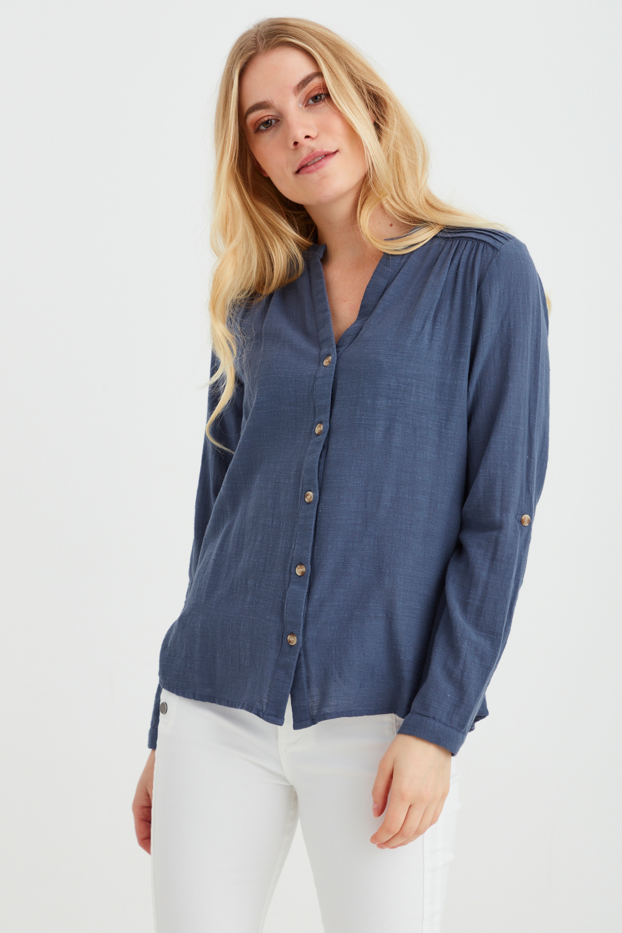 Blouse with short sleeve LOOKBOOK FRONT 20609688-193929