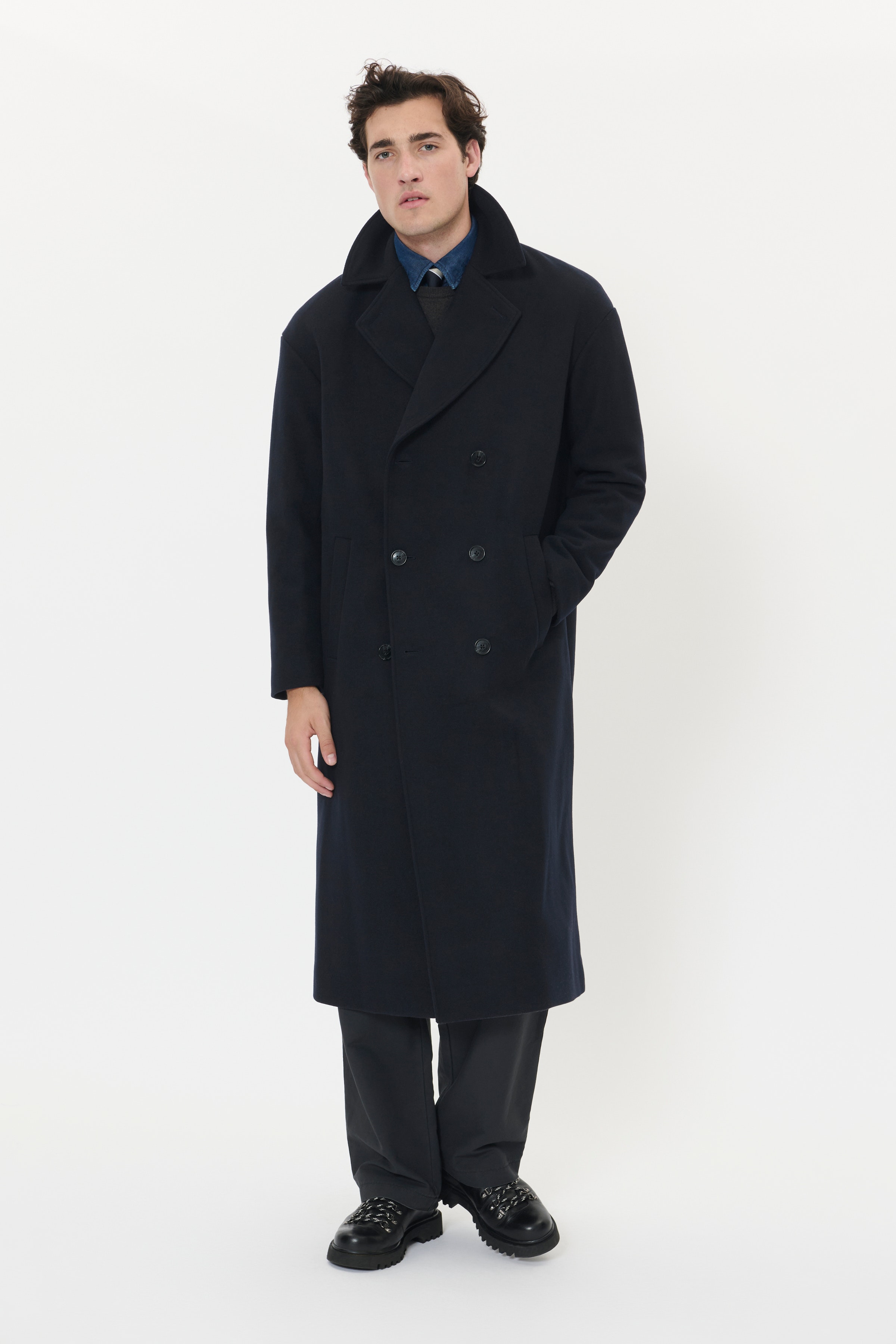 MABurnley Dobbelt­radet Uldfrakke LOOKBOOK FRONT 30208858-194011