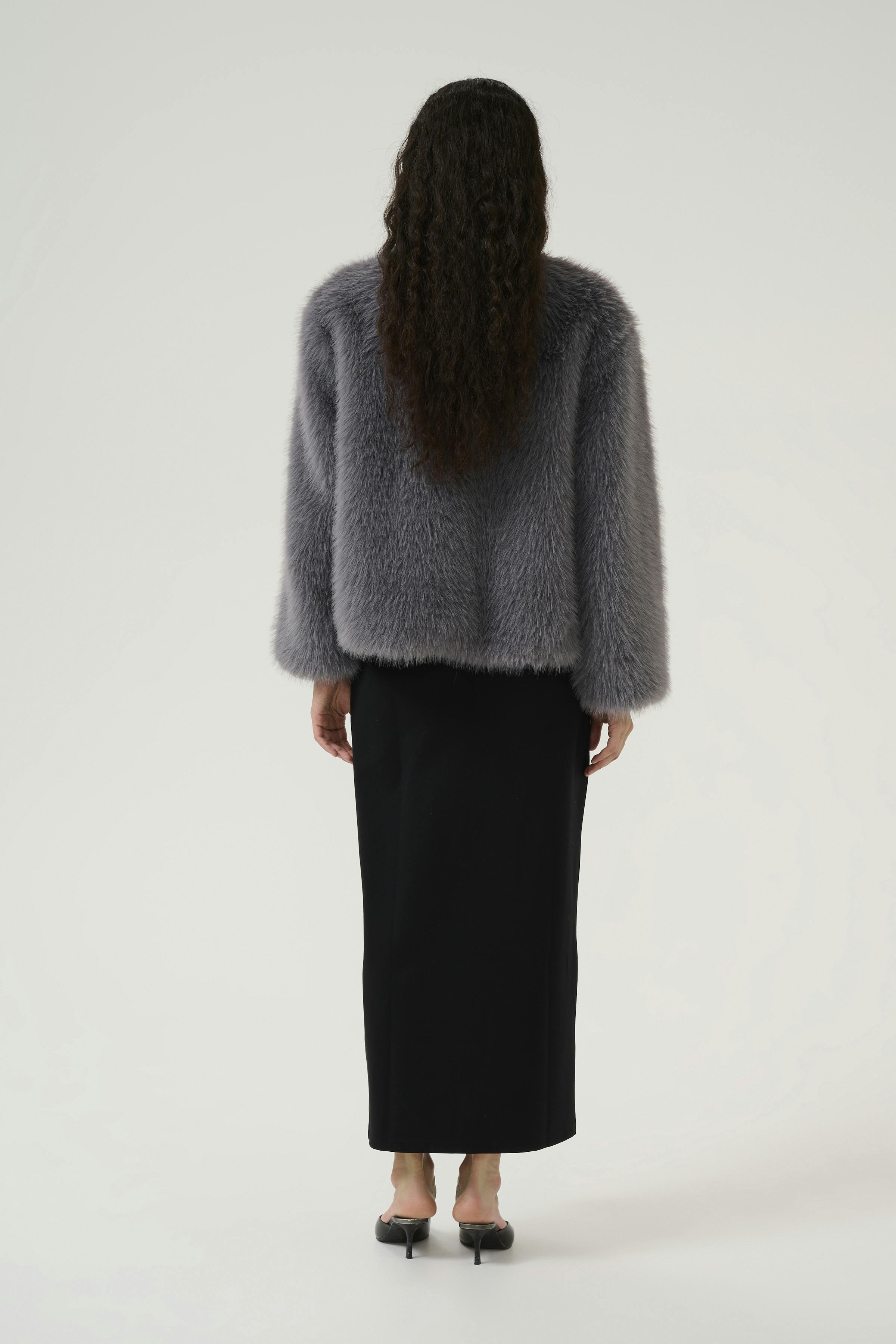 KBSerenity Faux Fur jacka LOOKBOOK BACK 10105337-185206