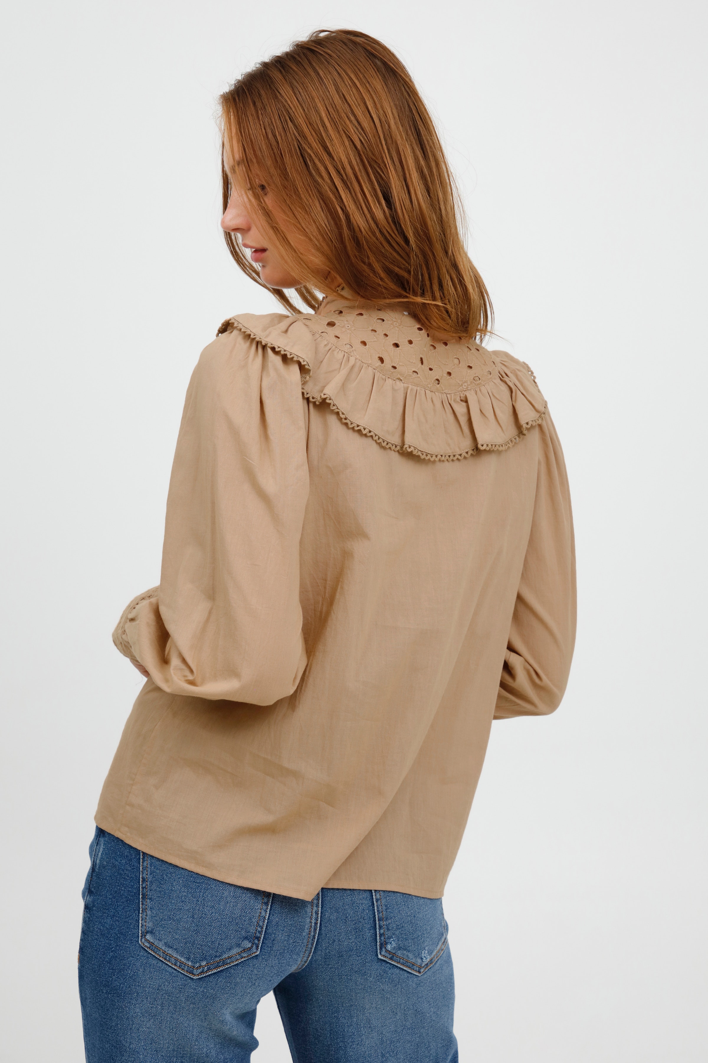 Blouse with long sleeve LOOKBOOK BACK 20810173-171320