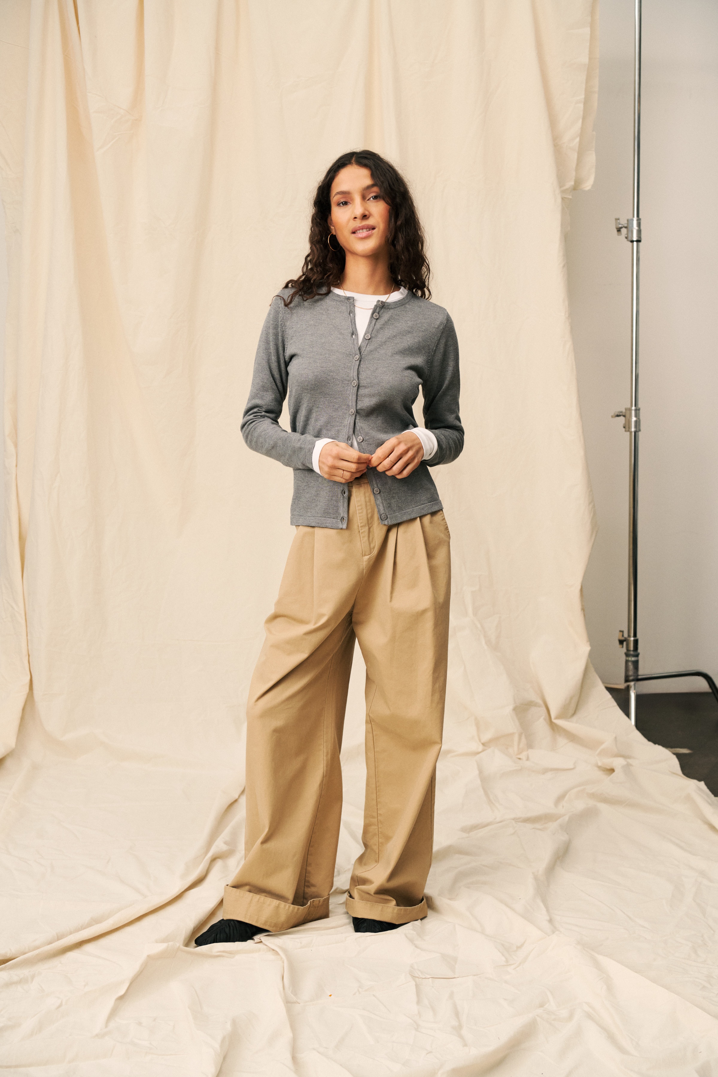 MilaSZ R-Neck Cardigan LOCATION NONE 30500005-1739141