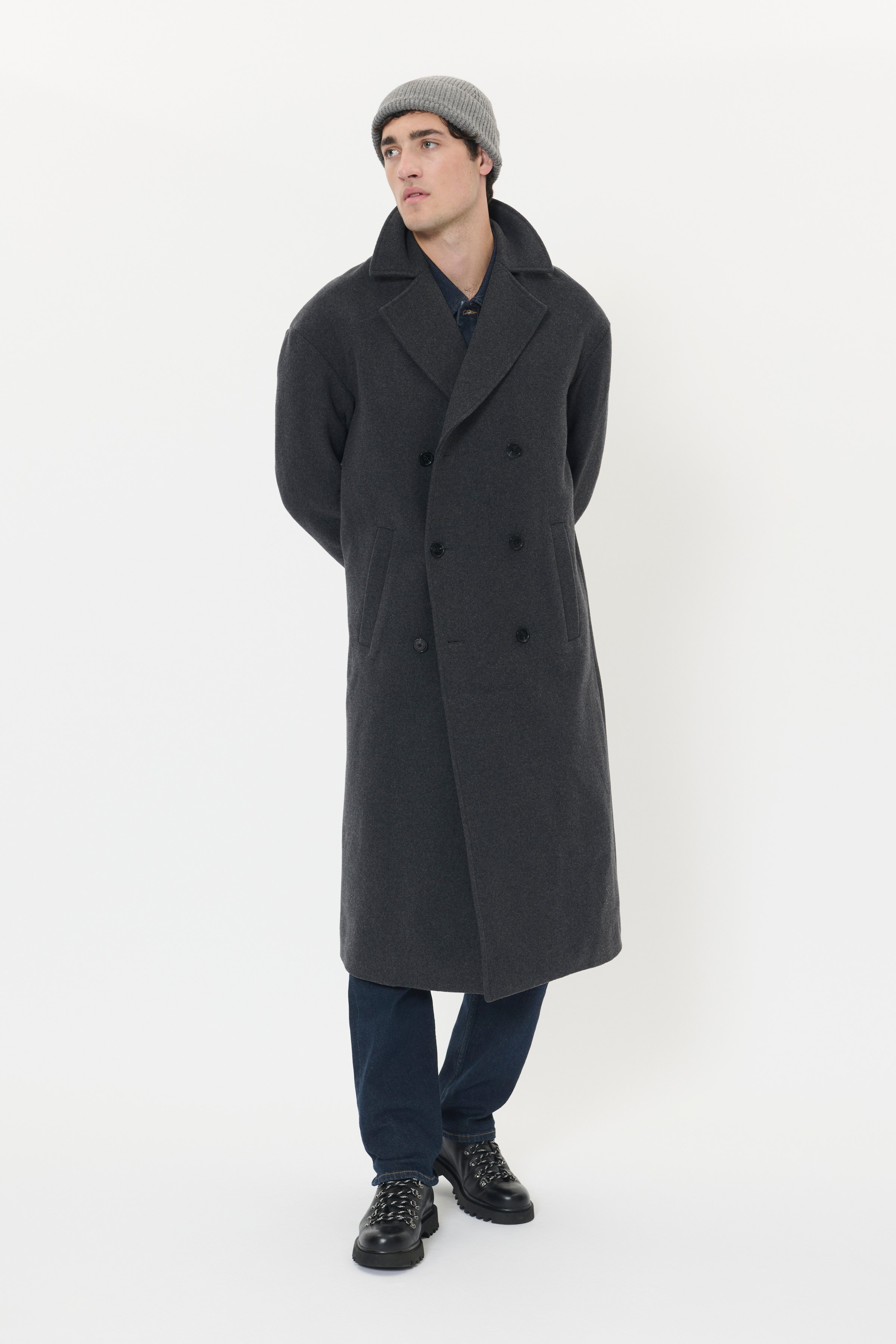 MABurnley Dobbelt­radet Uldfrakke LOOKBOOK FRONT 30208858-300271