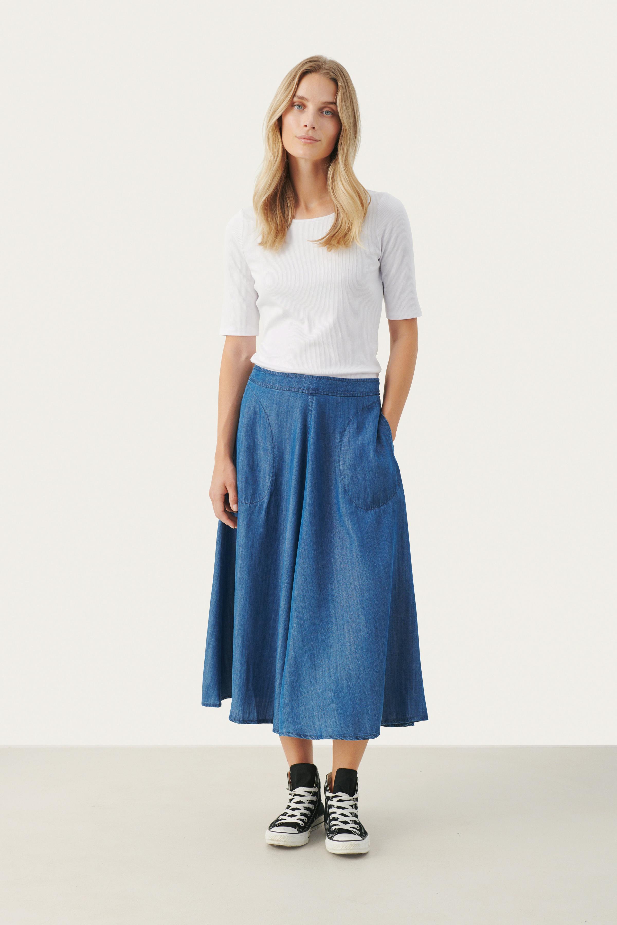 PernillePW Denim skirt LOOKBOOK FRONT 30306819-300145