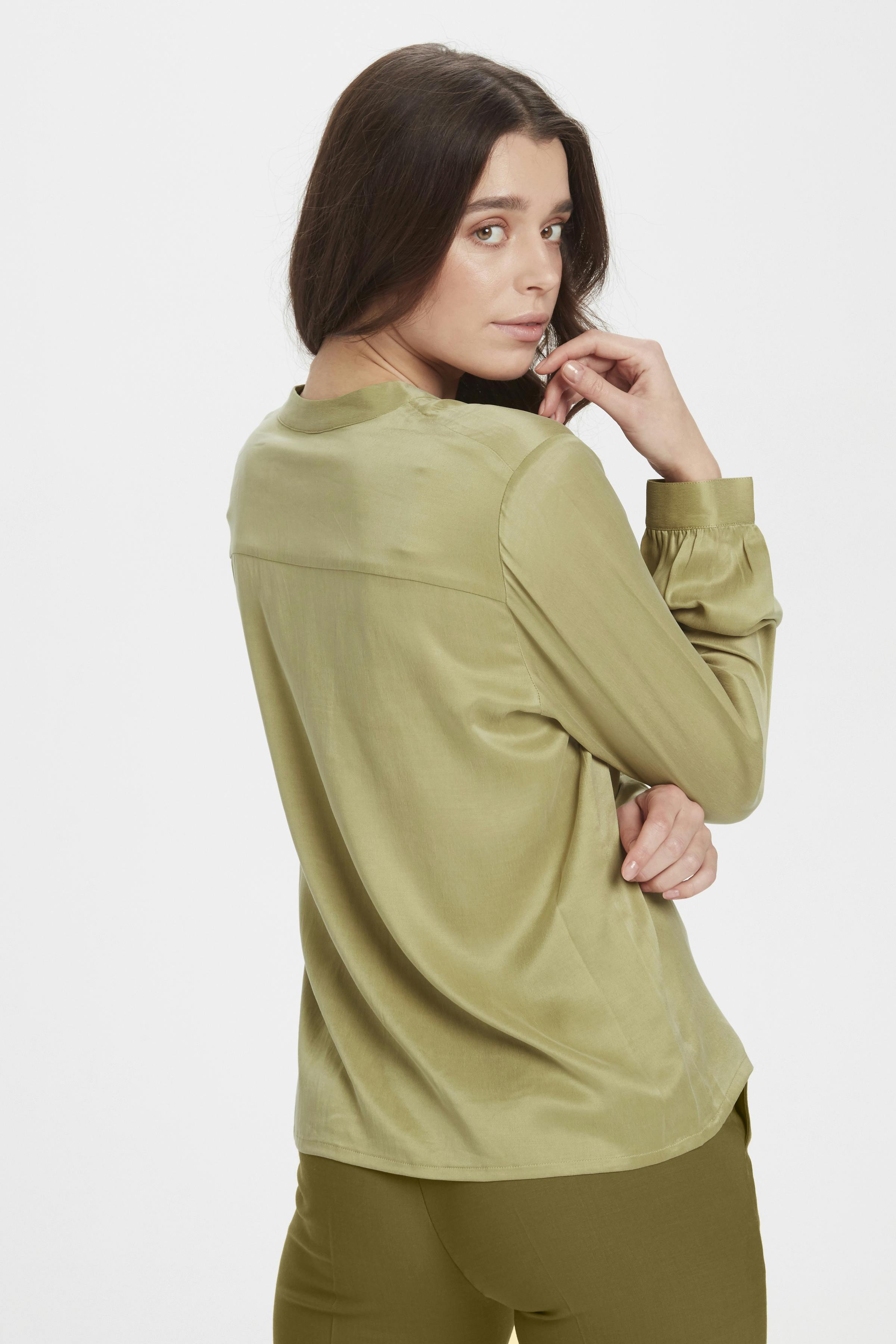 Blouse with short sleeve LOOKBOOK BACK 10103004-161118