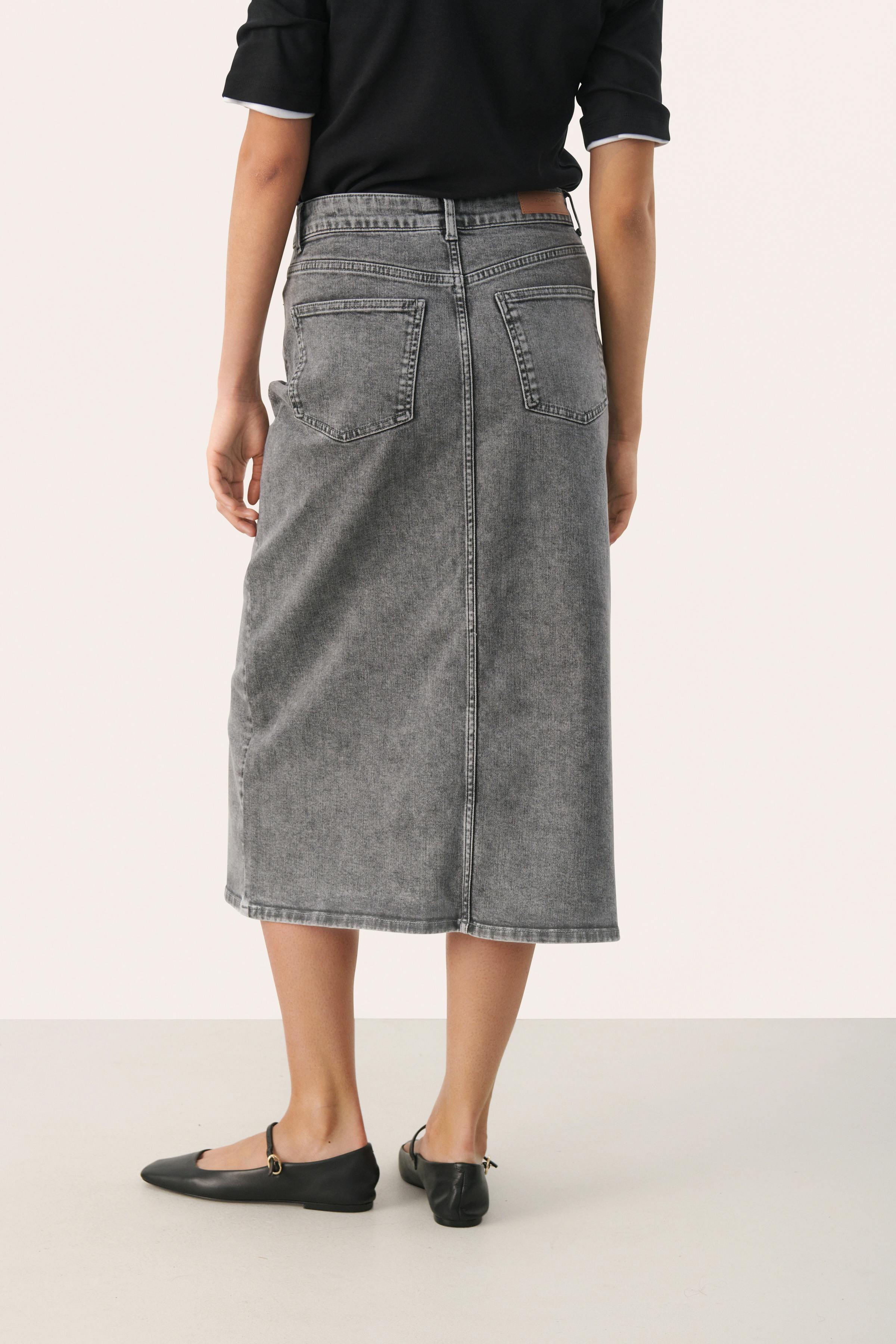 DilinPW Long denim skirt LOOKBOOK FRONT 30309133-300150