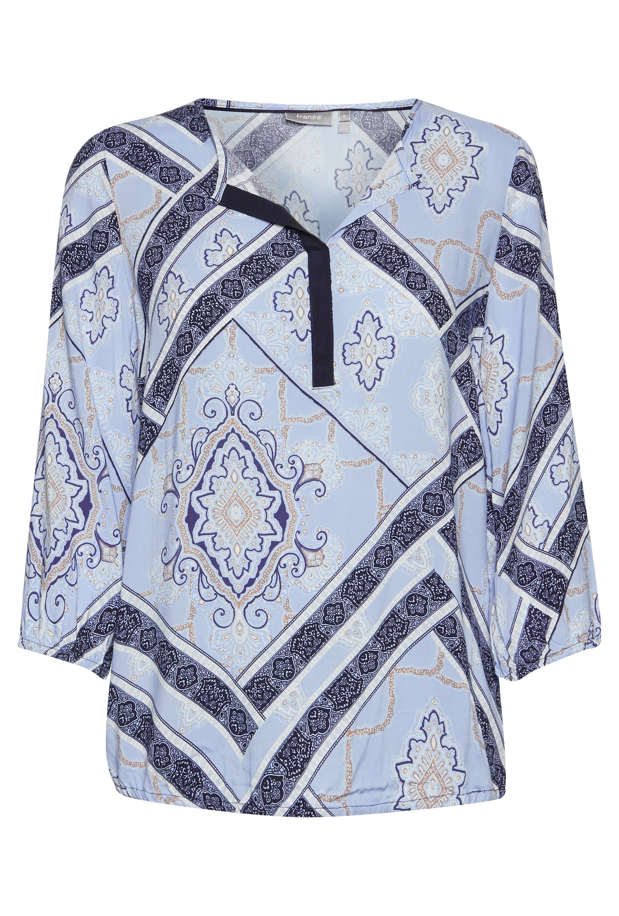 Blouse with short sleeve PACK FRONT 20607067-69439