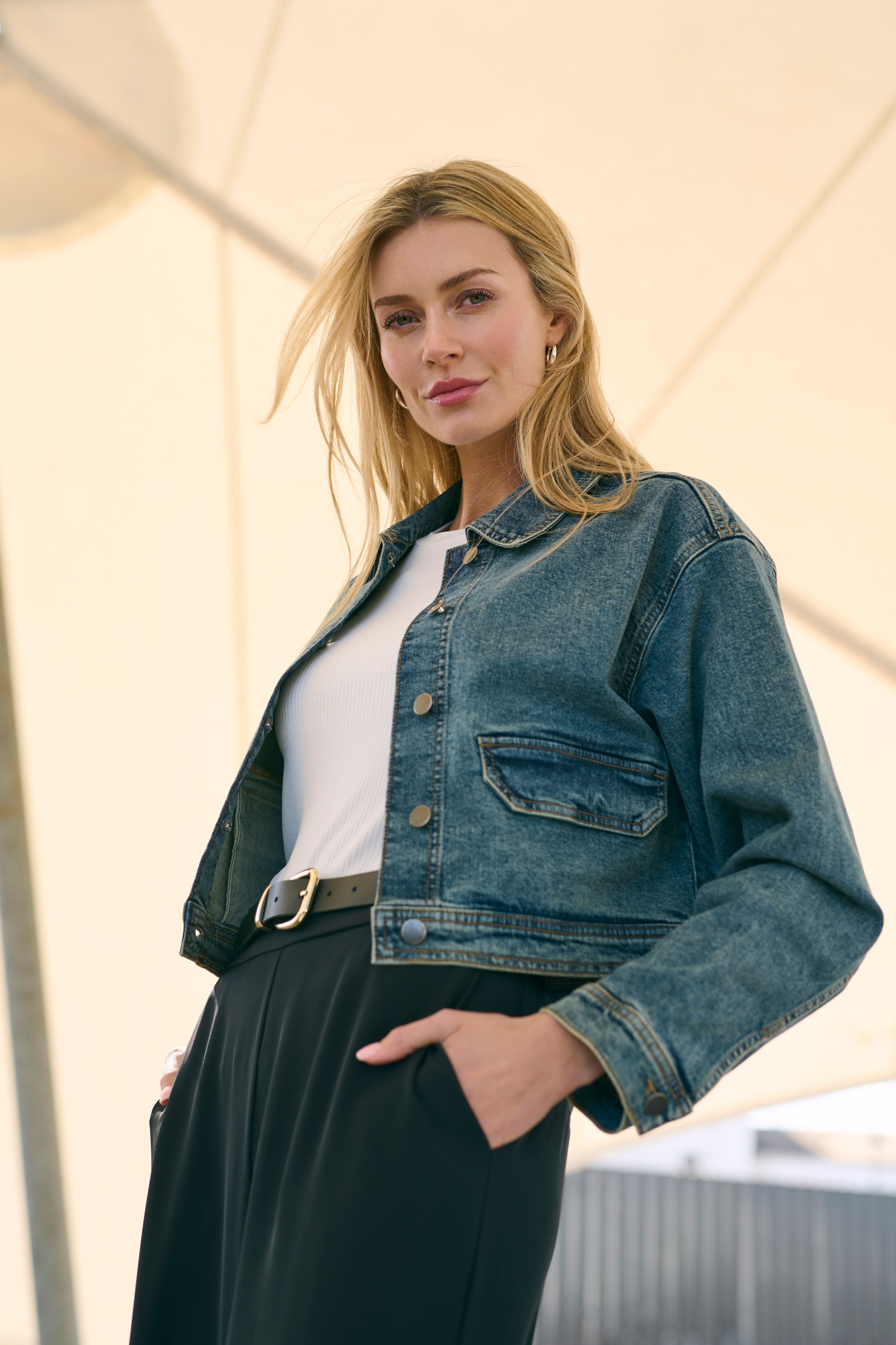 KAdana Casual Denim Jakke LOCATION NONE 10508124-100166