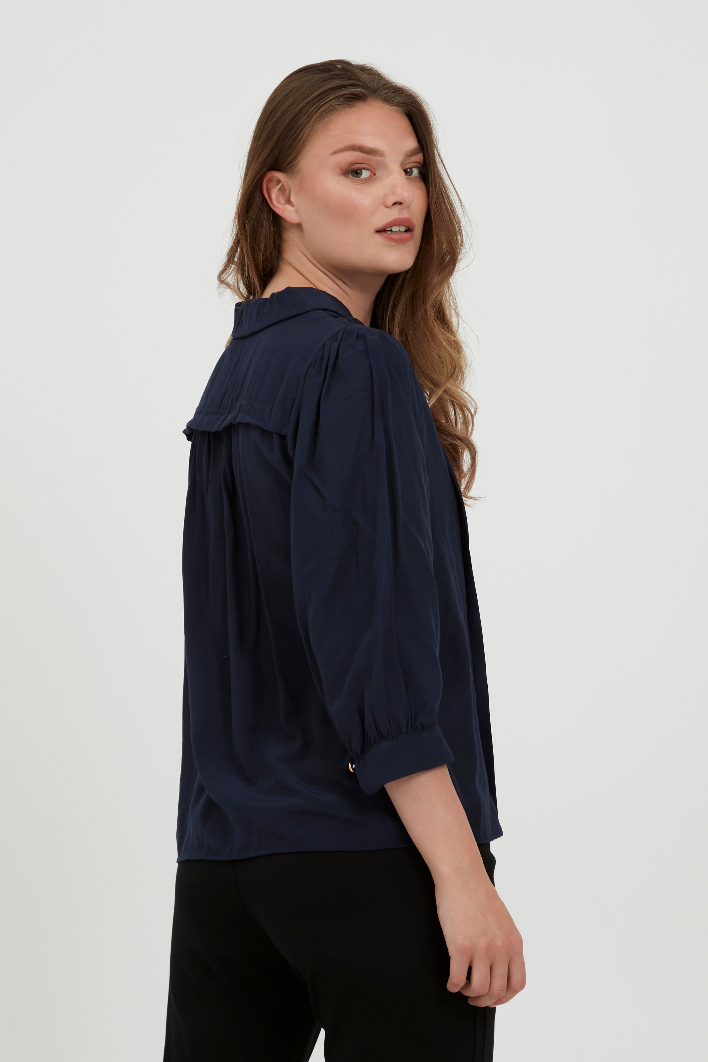 Blouse with long sleeve LOOKBOOK BACK 20404134-193923