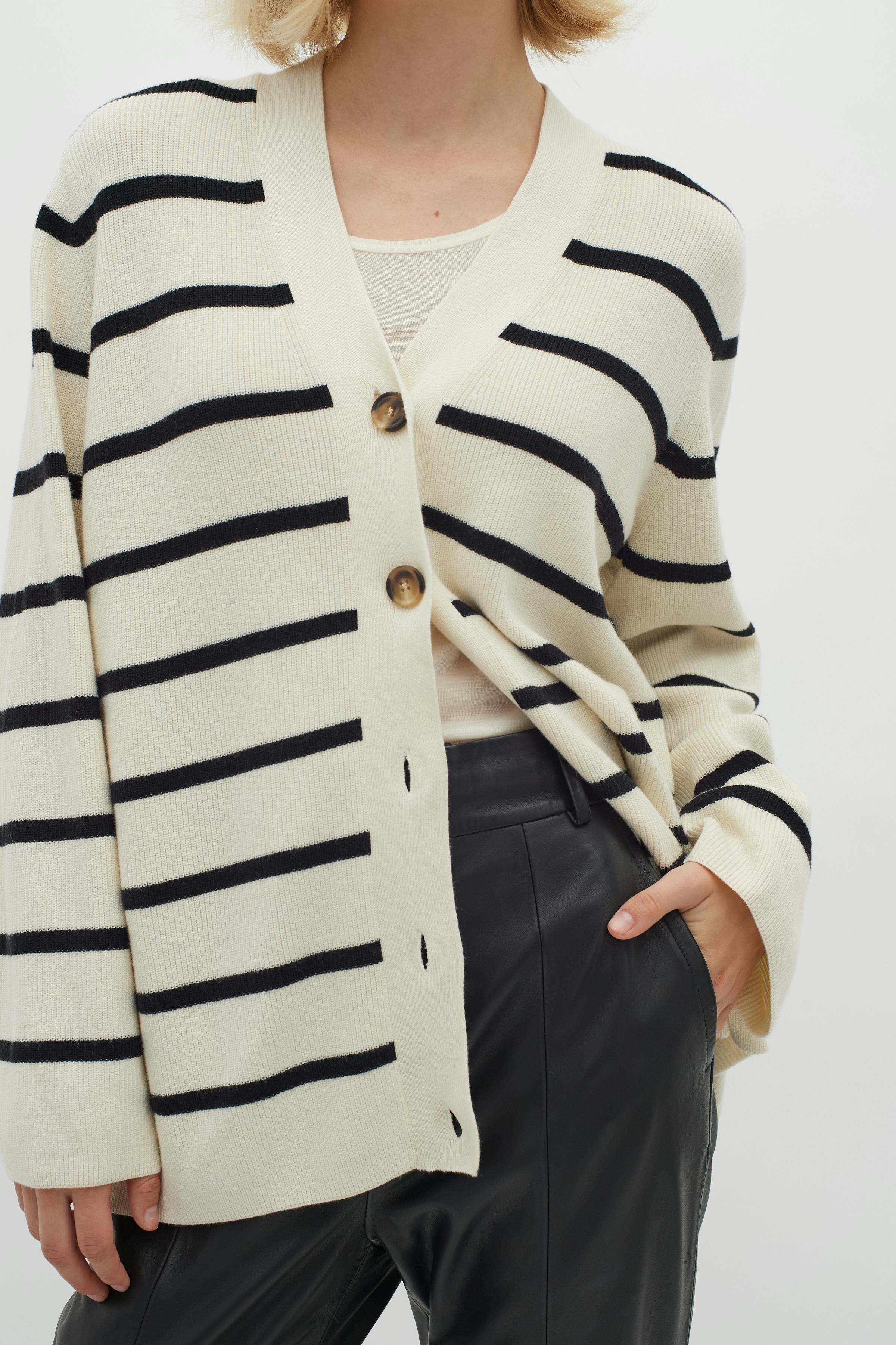 SeffieIW striped Cardigan LOOKBOOK DETAIL 30109577-301713