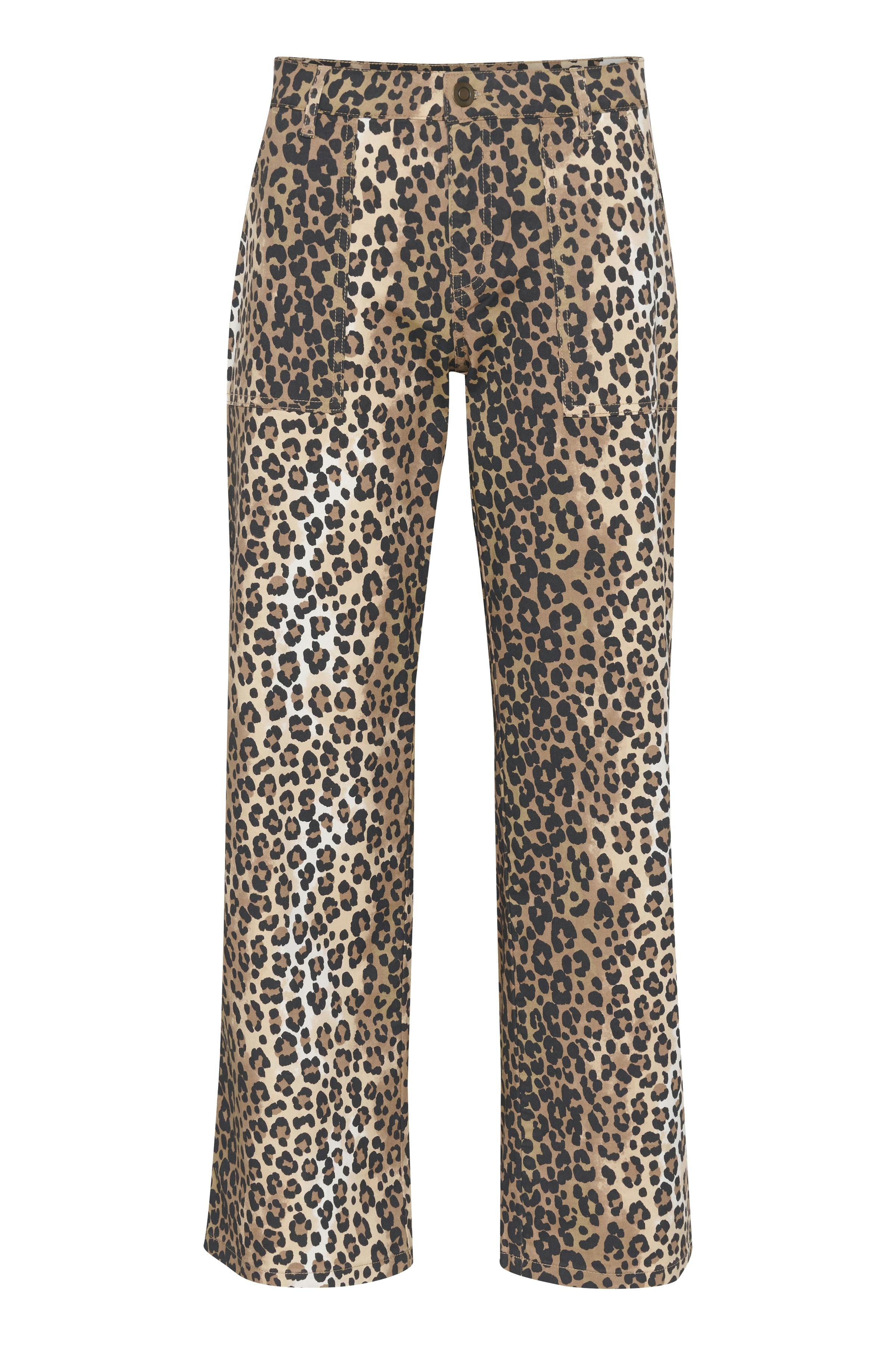 CUfenna Leopard Bukser LOOKBOOK FRONT 50111652-107355