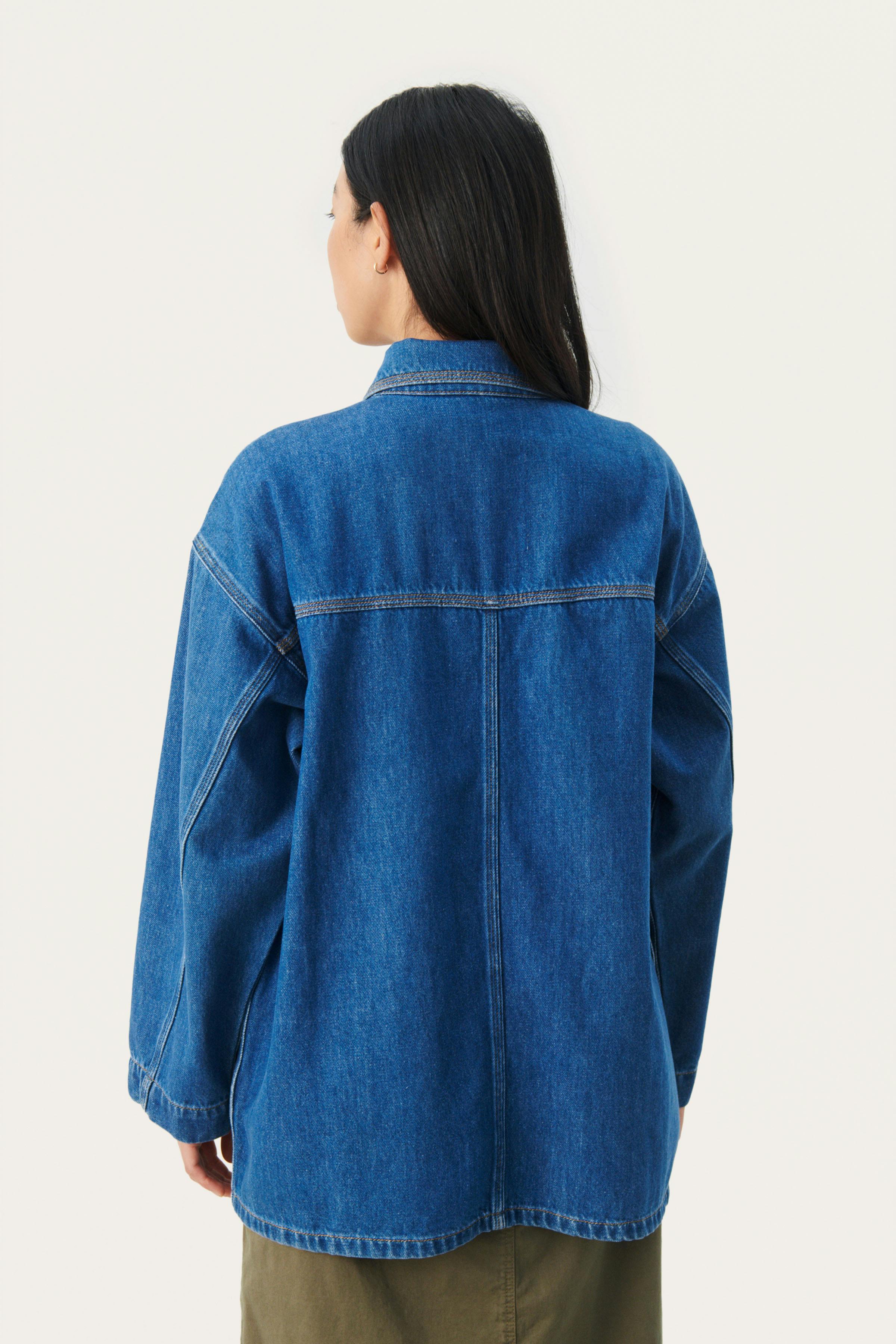 ElmiraPW Oversize denim jacket LOOKBOOK BACK 30308245-300145