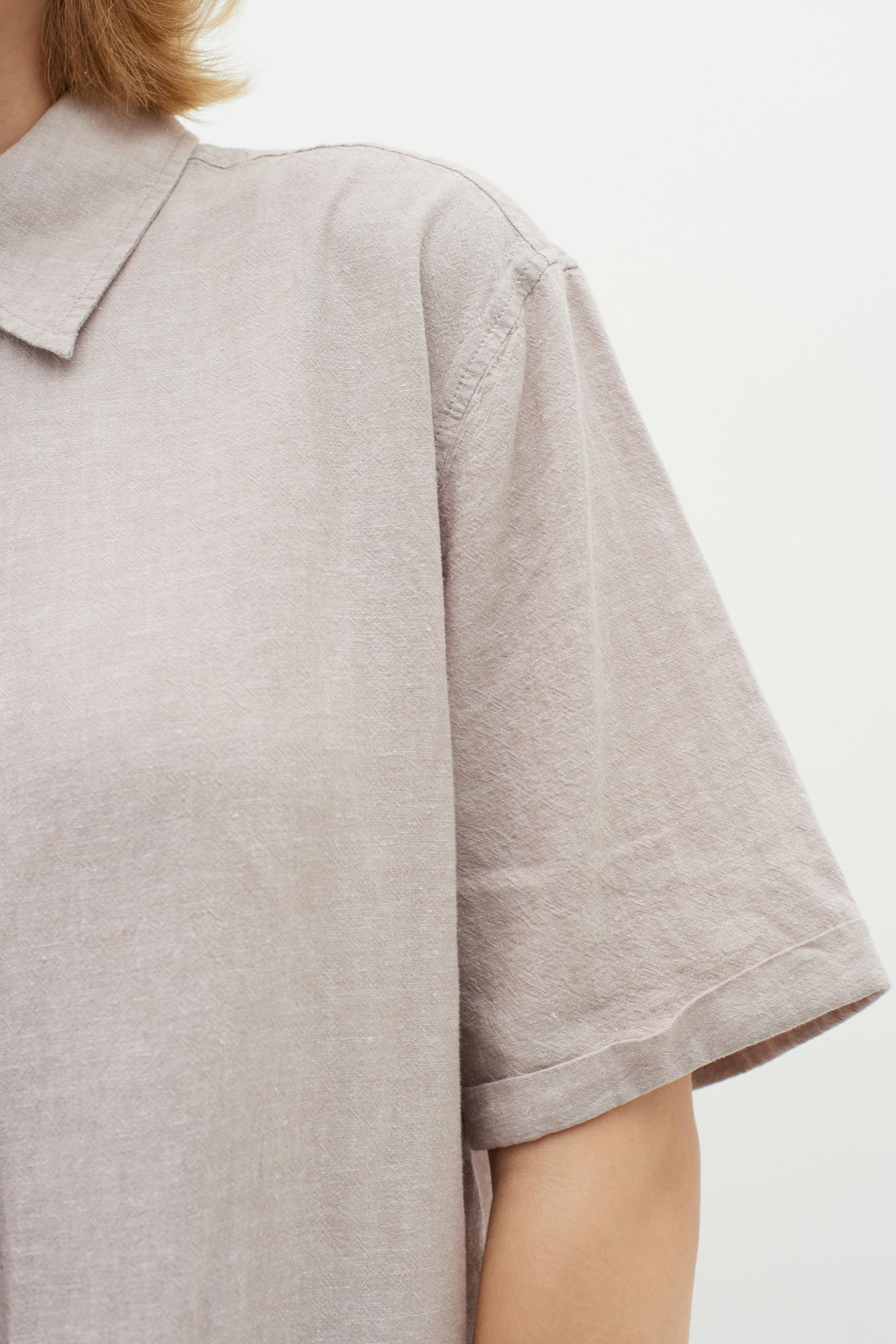 EllieIW Short sleeved Linnen Shirt LOOKBOOK DETAIL 30109309-1304031