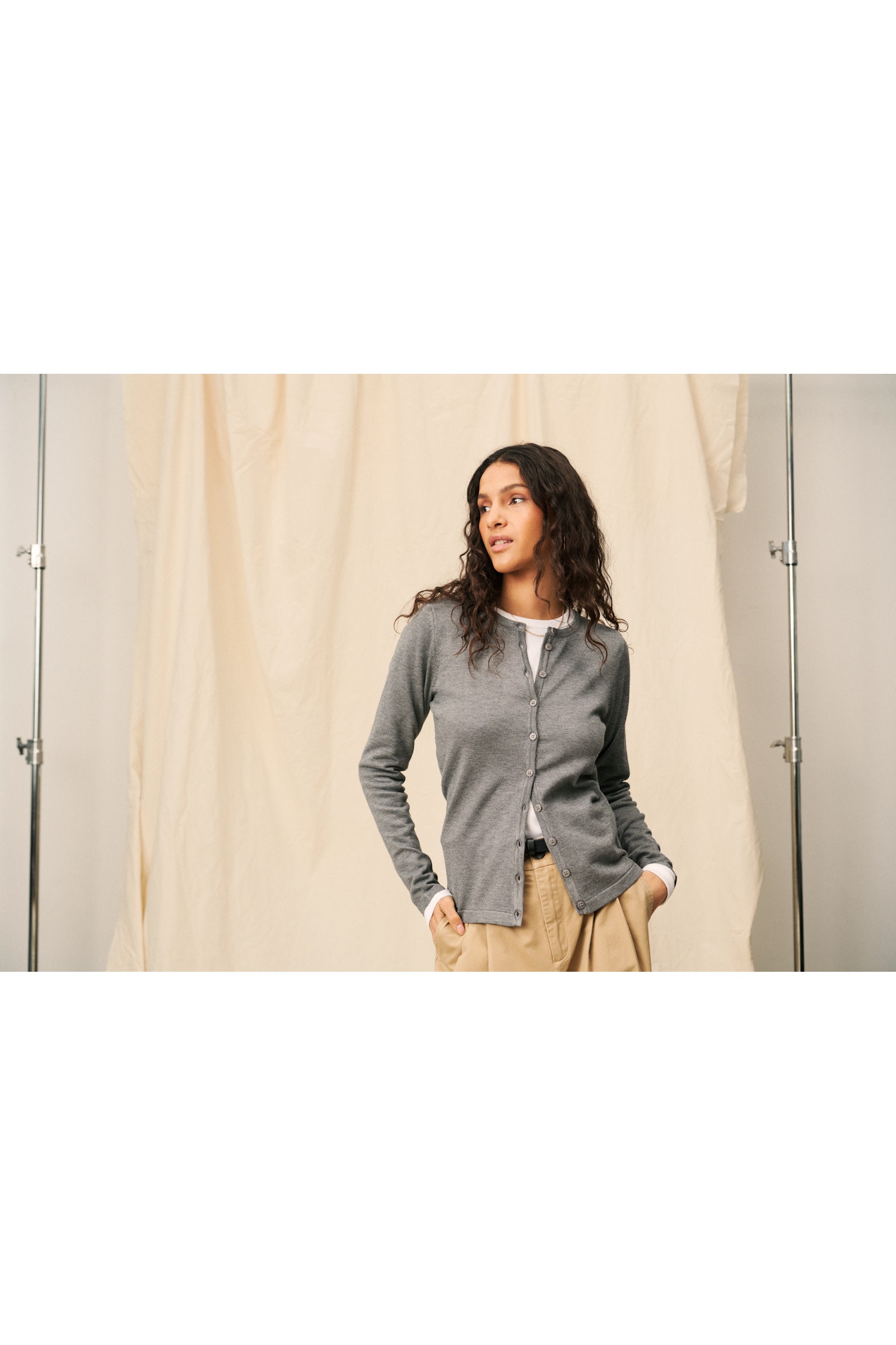 MilaSZ R-Neck Cardigan LOCATION NONE 30500005-1739141