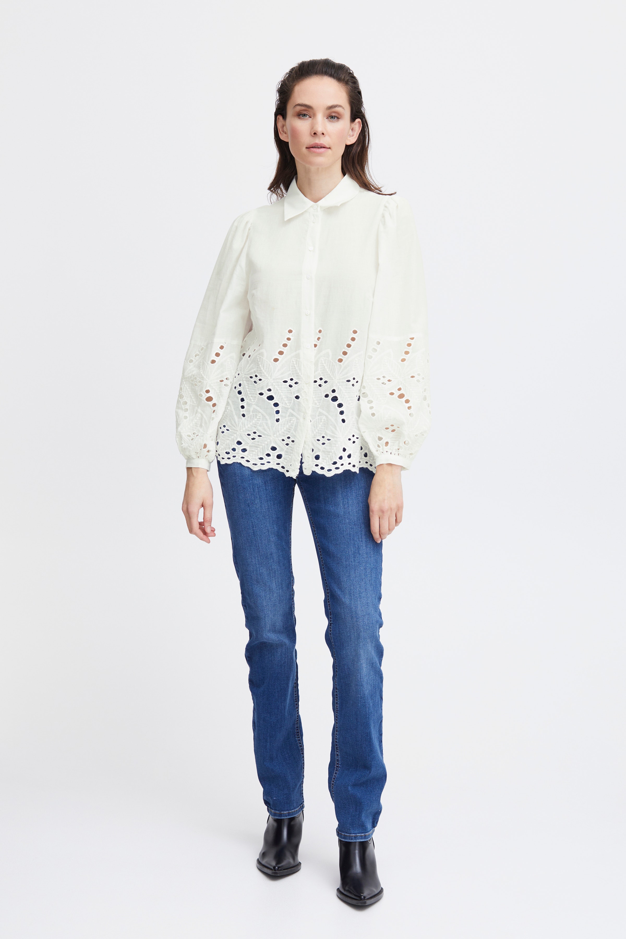 PZKARLA Skjorte LOOKBOOK FRONT 50207838-114201