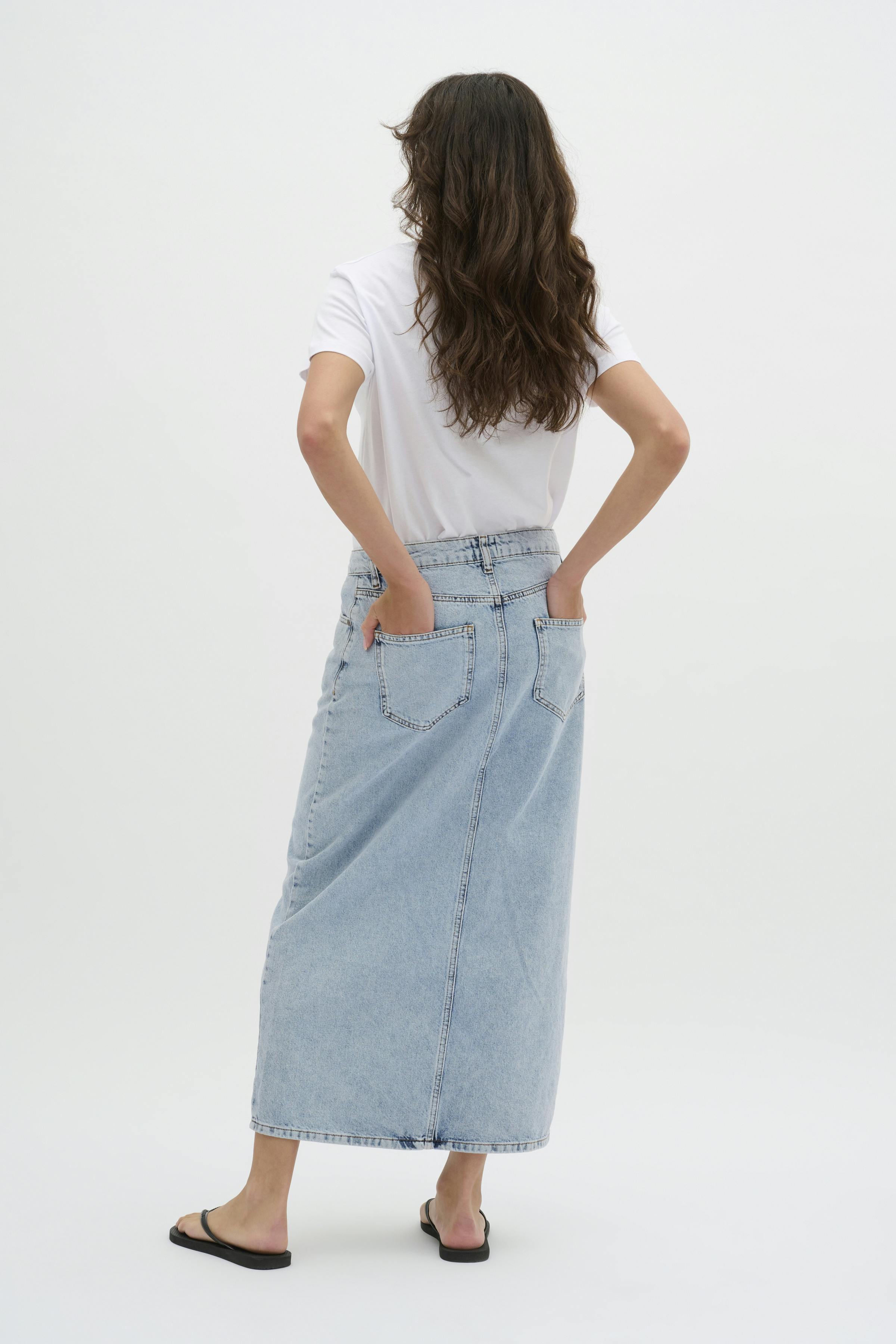 MWLouis Wrap Long Denim Skirt LOOKBOOK BACK 10703793-100046