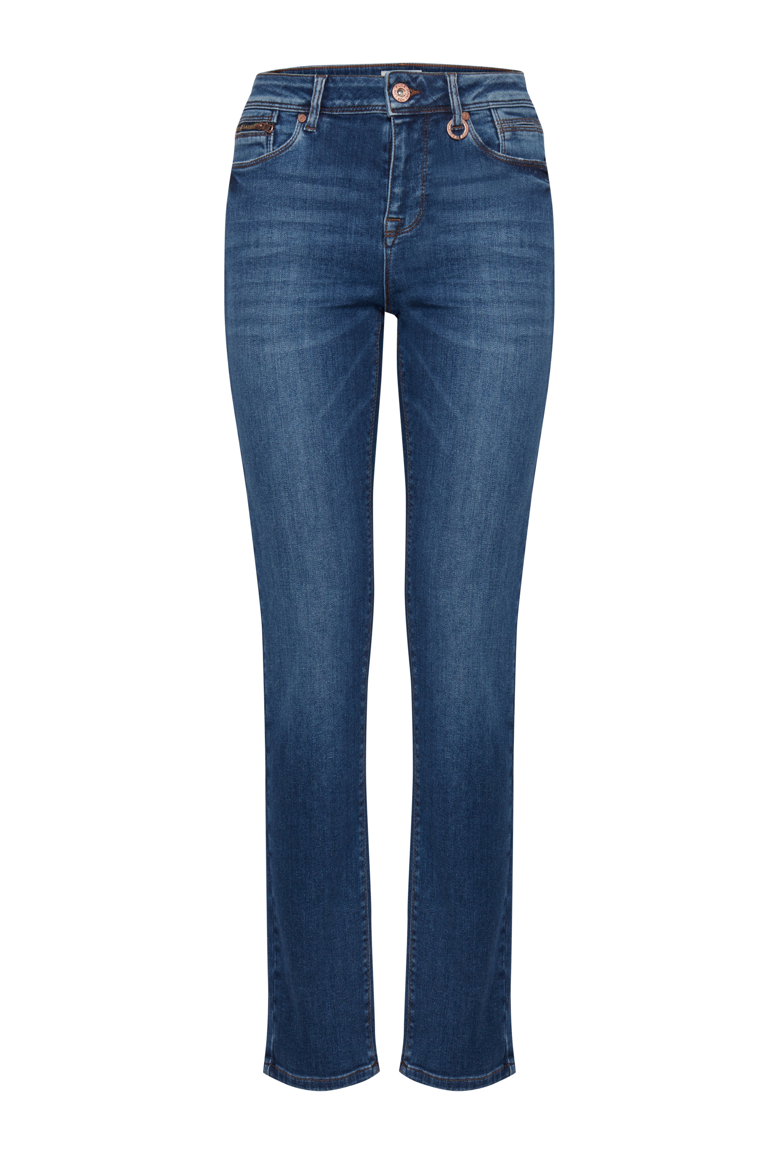 PZSANDRA HW Jeans Medium Straight PACK FRONT 50205860-200005