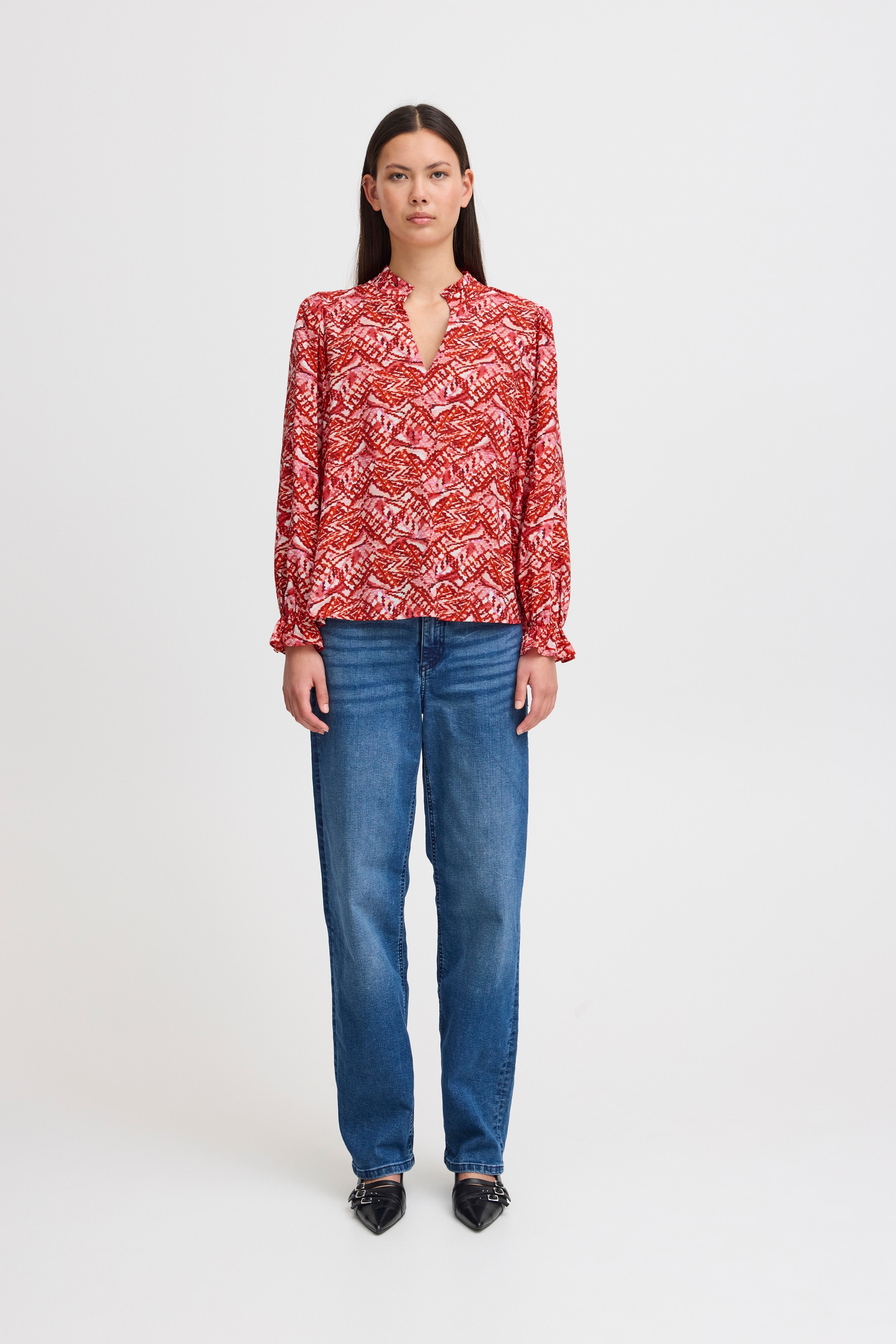 IHFAZORA Bluse LOOKBOOK FRONT 20121474-203269