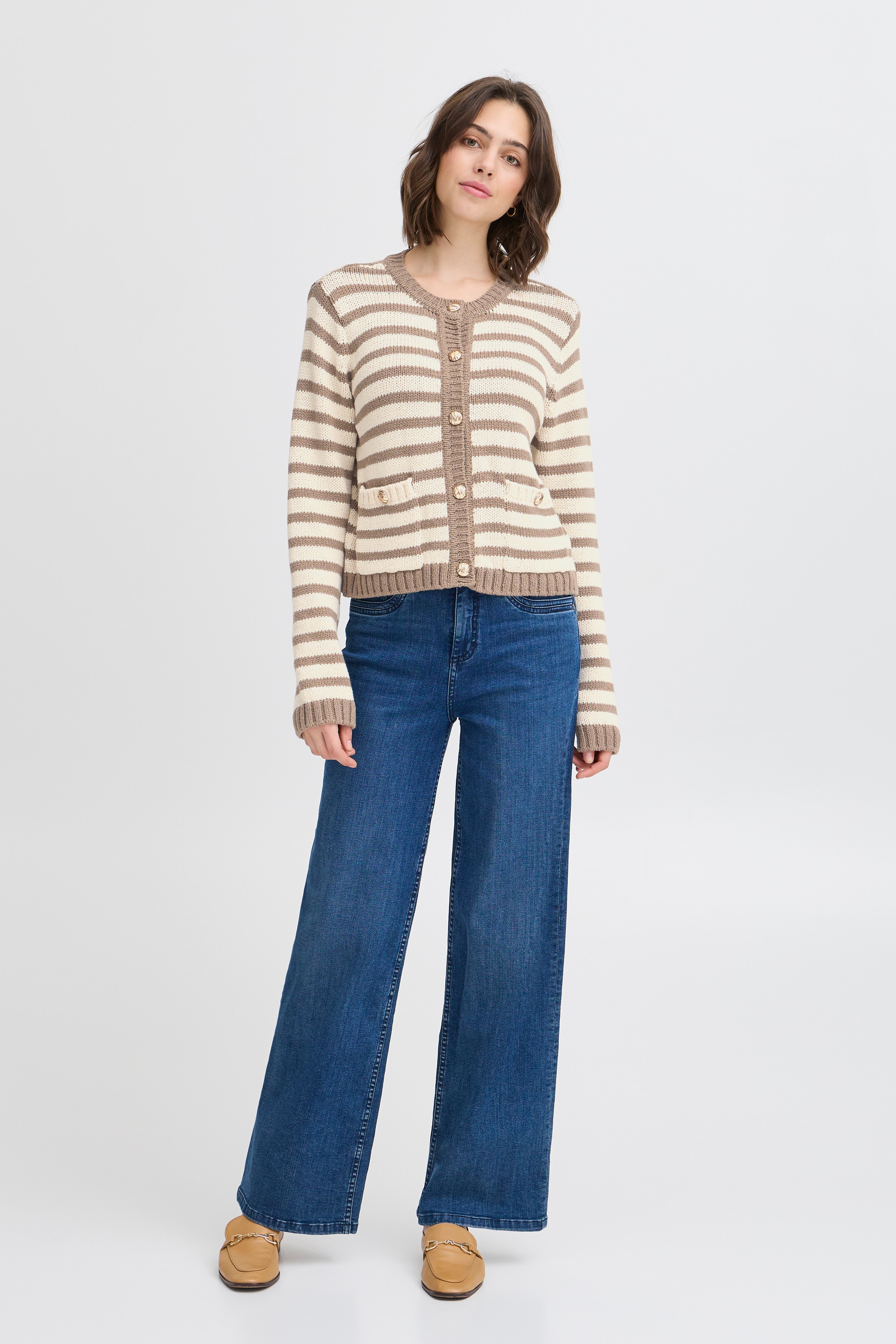 FRBELINDA CAR 1 Strikket cardigan LOOKBOOK FRONT 20615113-204023
