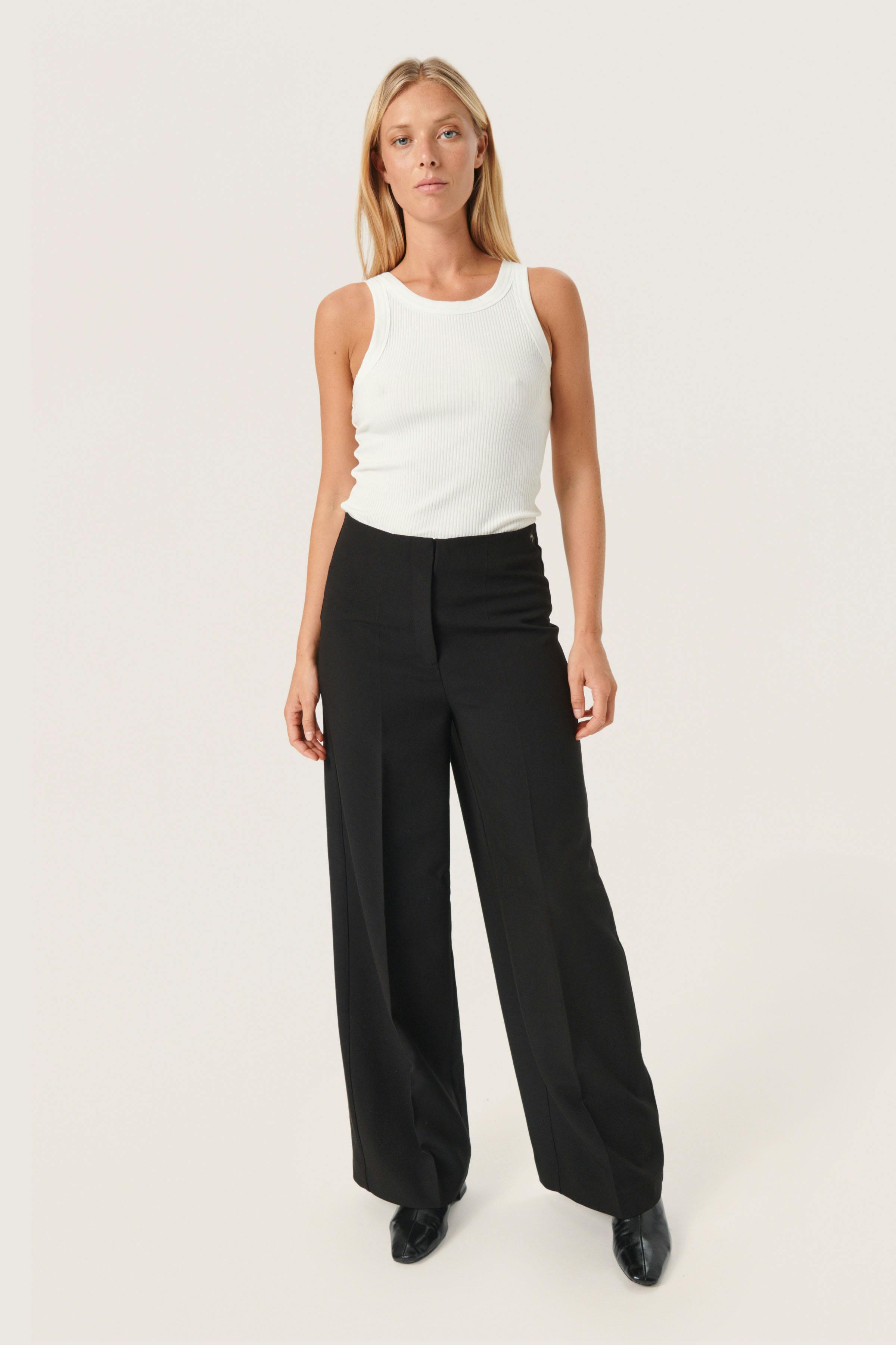 SLCorinne Wide Trousers LOOKBOOK FRONT 30407228-40050