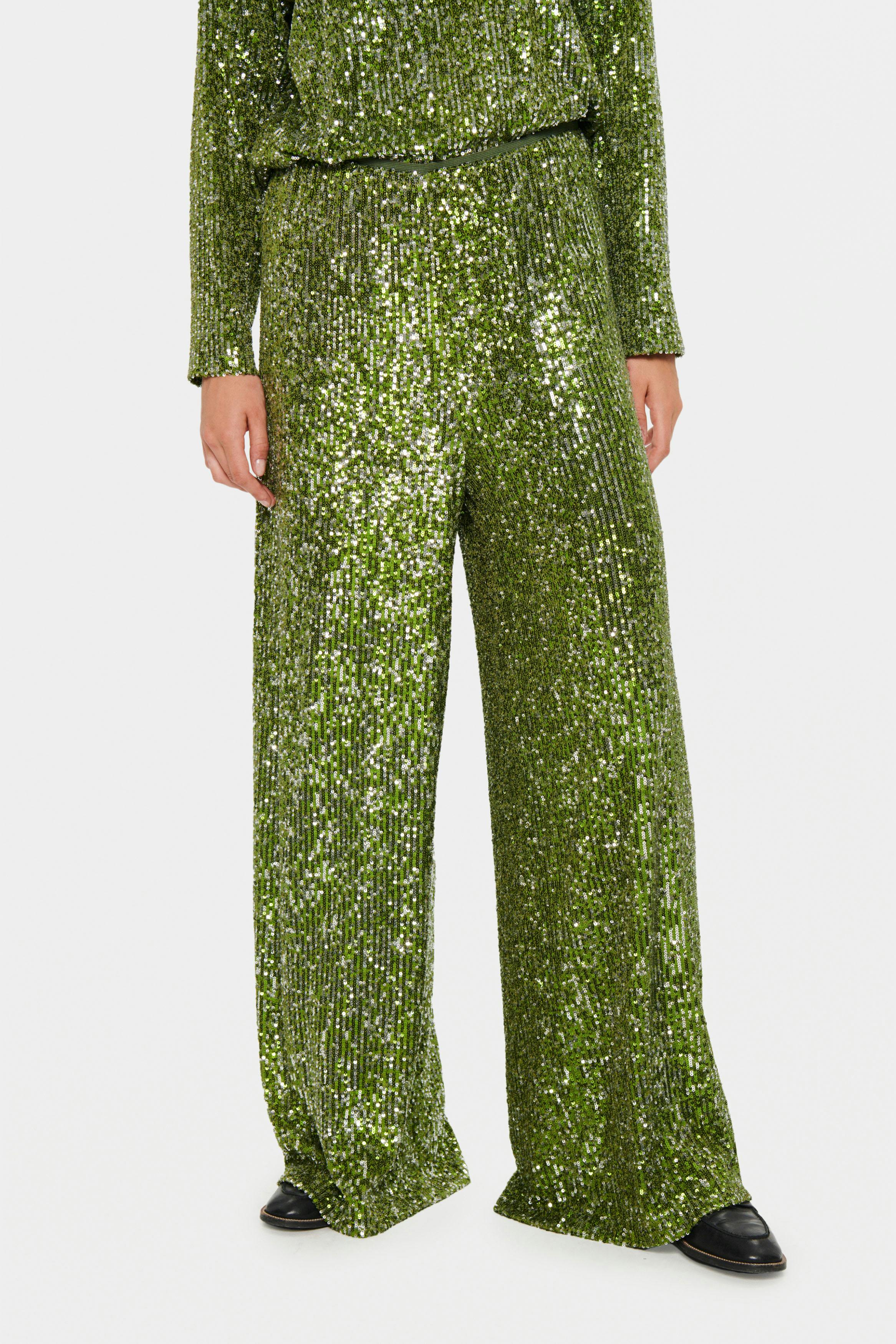 ReyanaSZ Sequin Trousers LOOKBOOK FRONT 30512270-180435