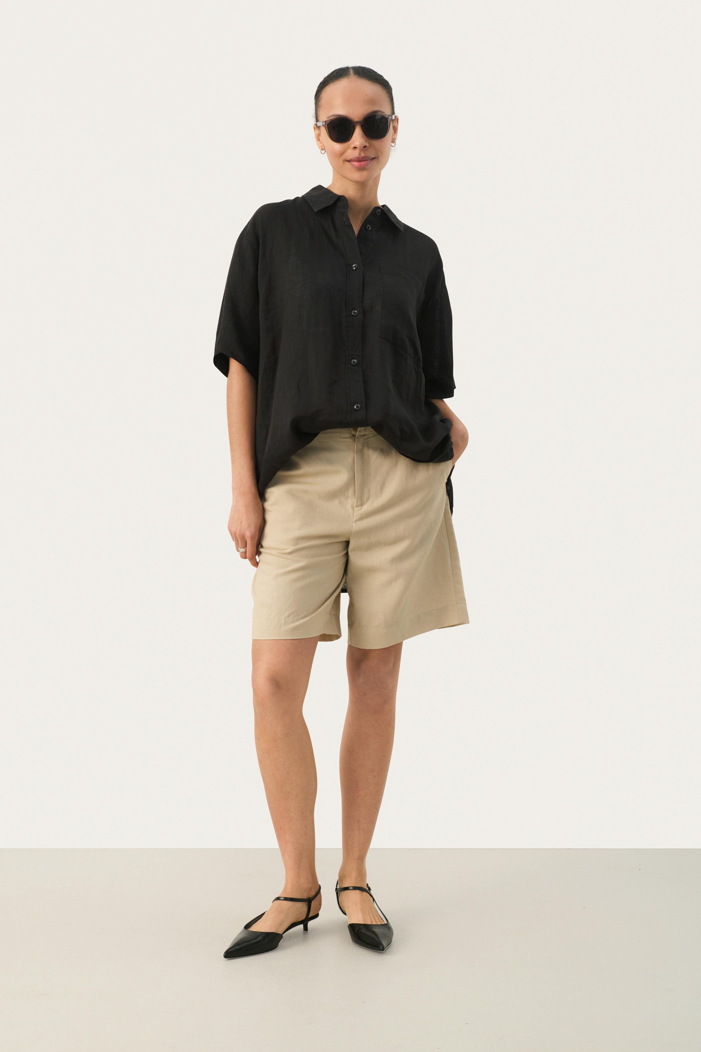 GarinePW Short-sleeved linen shirt LOOKBOOK BACK 30308749-194008