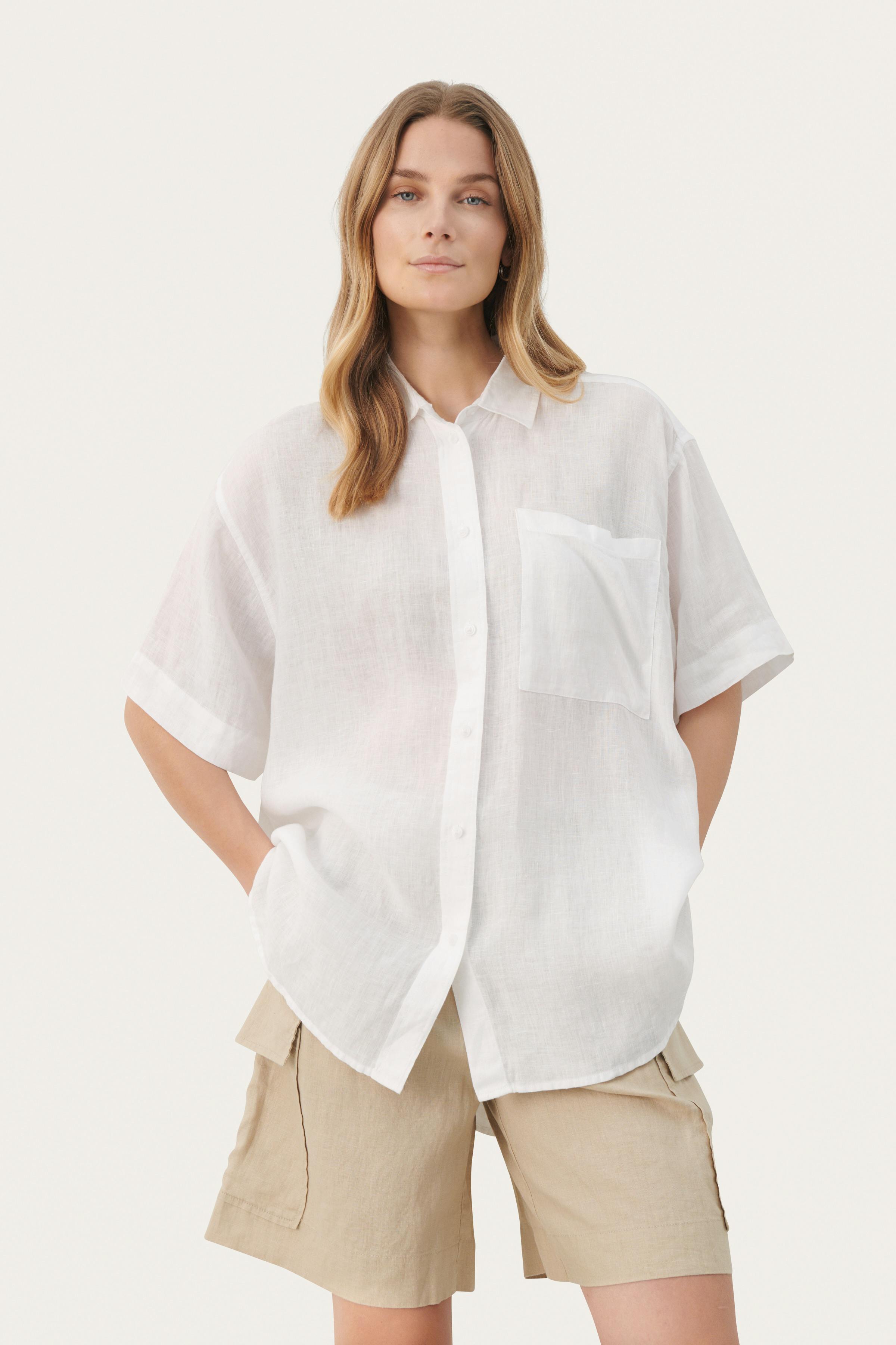 GarinePW Short-sleeved linen shirt LOOKBOOK FRONT 30308749-110601