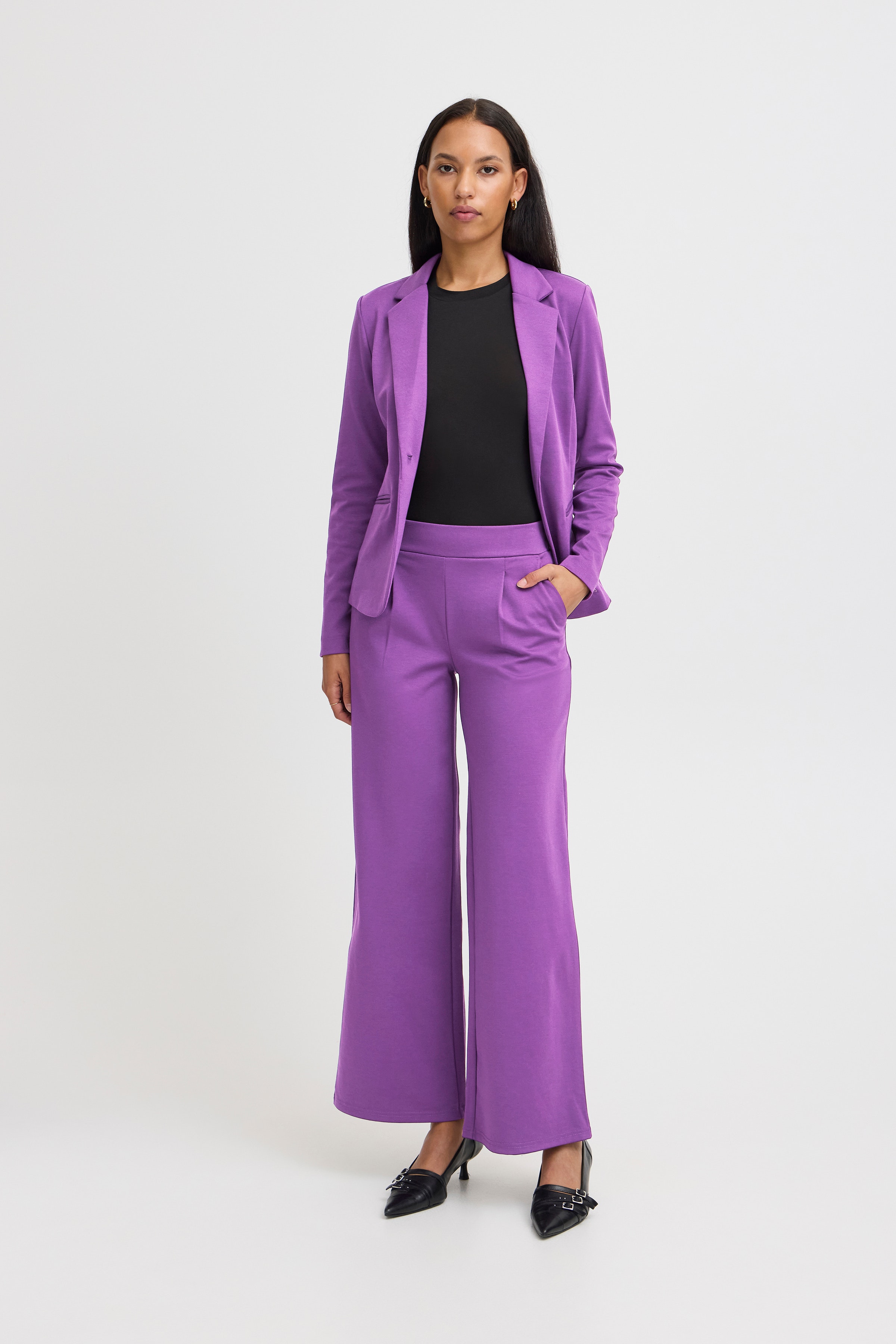 IHKATE LONG WIDE  Bukser LOOKBOOK FRONT 20118337-193528