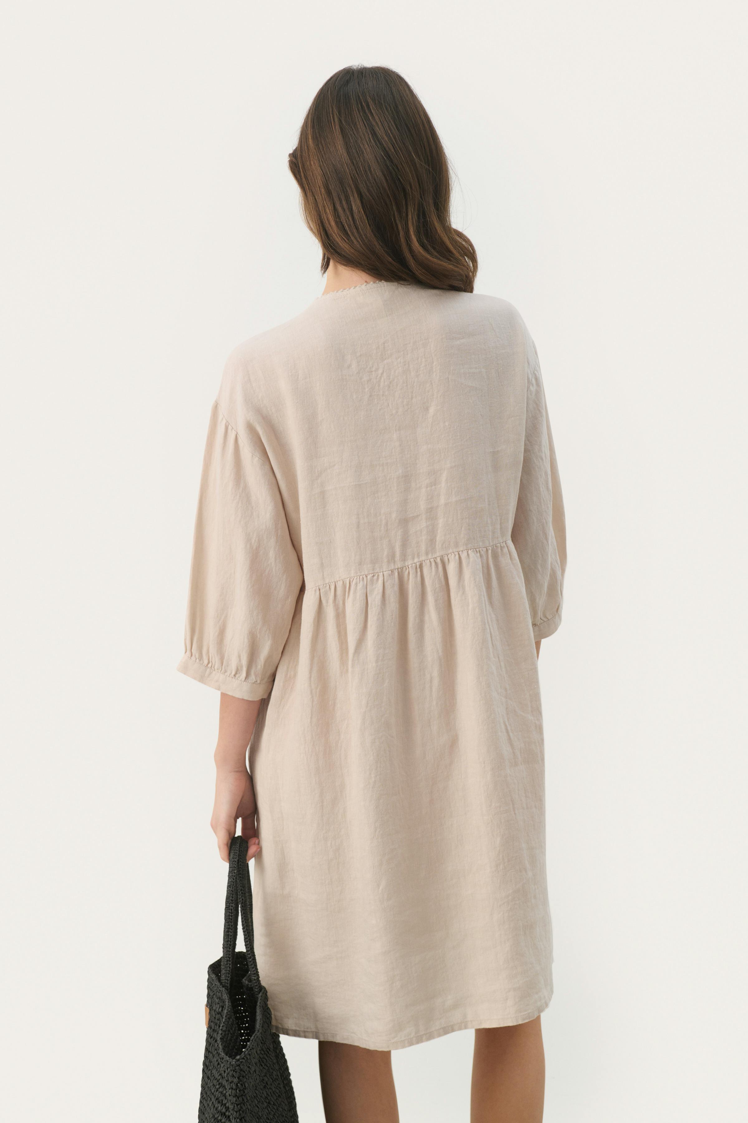 GiazellaPW Short linen dress LOOKBOOK FRONT 30308679-303175