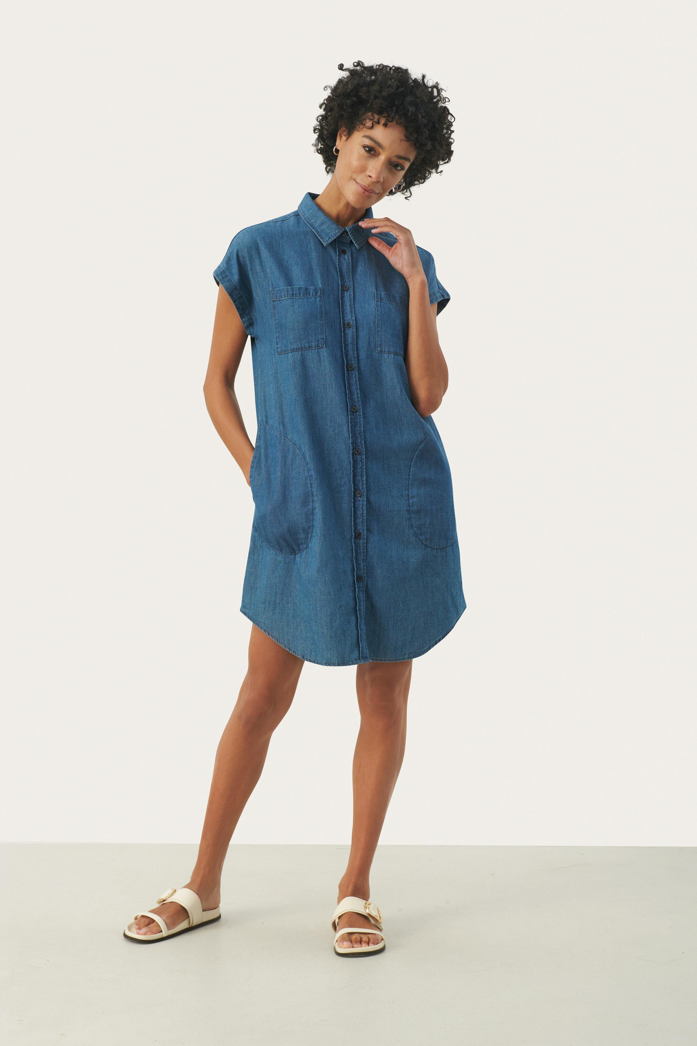 EllenaPW Denim dress LOOKBOOK FRONT 30308399-300145