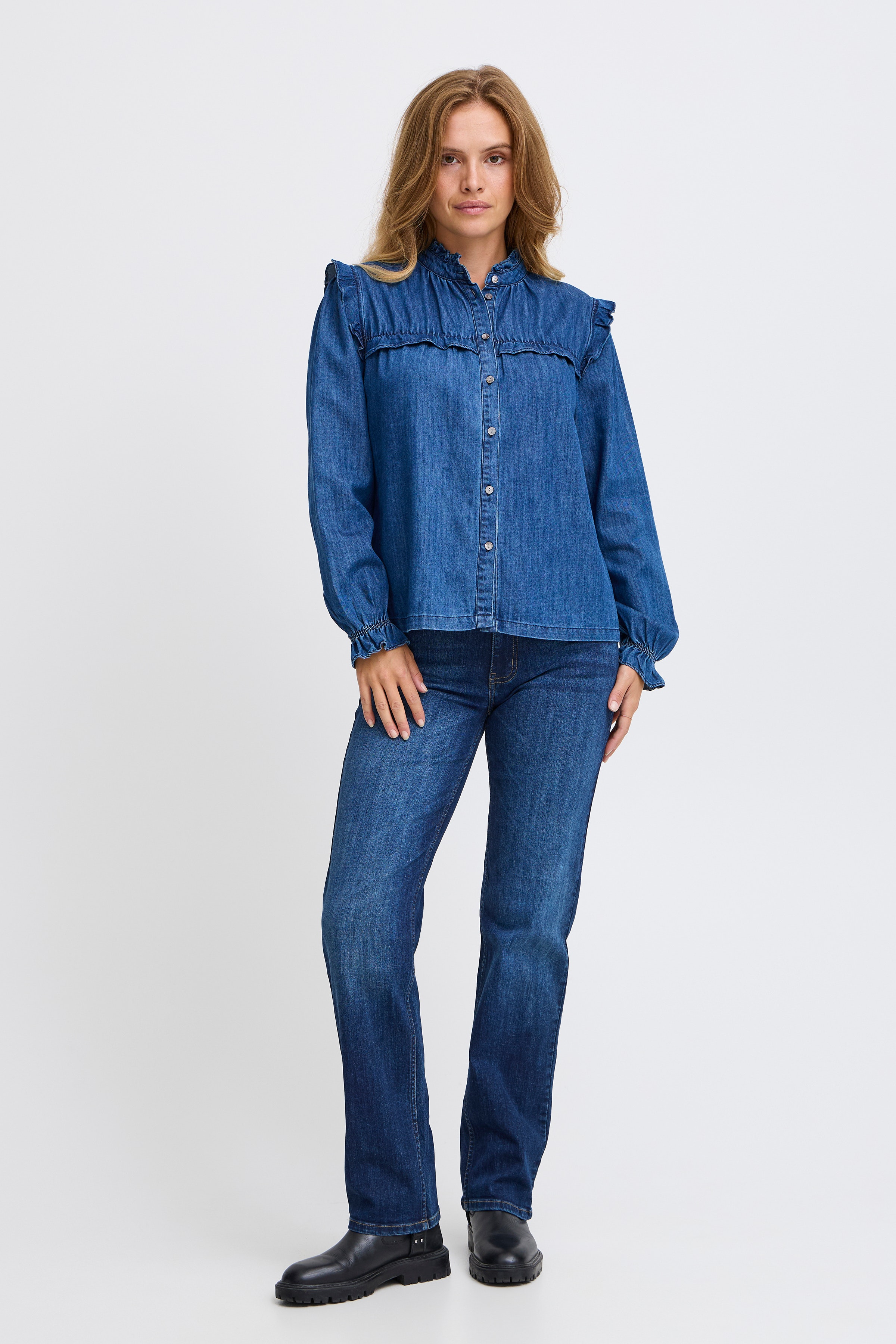 PZMALIA Skjorte LOOKBOOK FRONT 50208398-200005