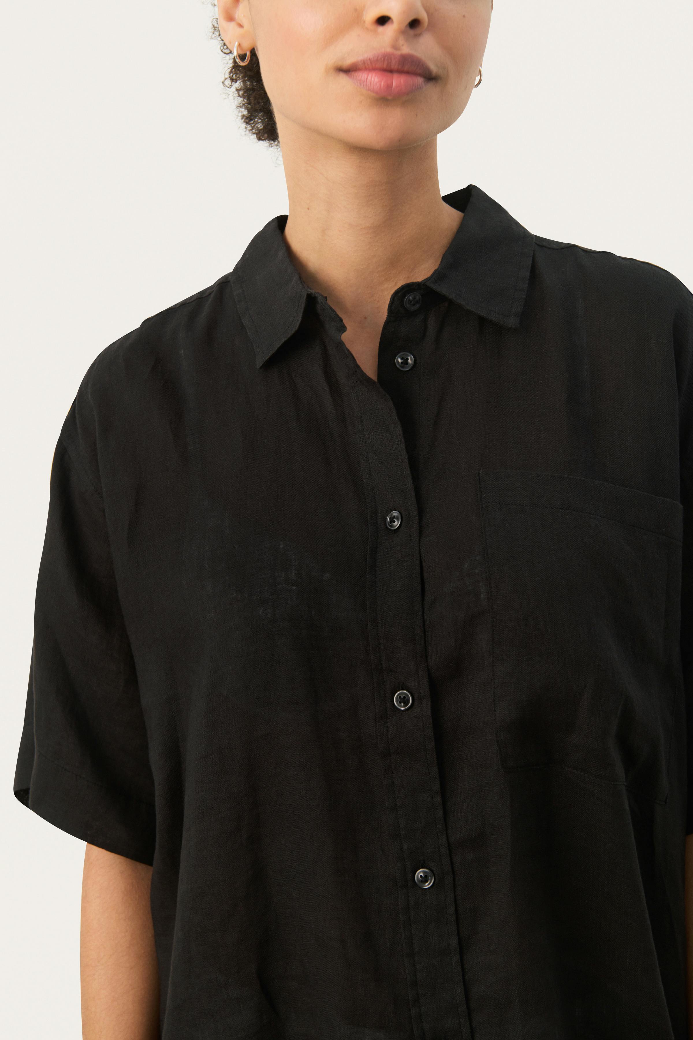 GarinePW Short-sleeved linen shirt LOOKBOOK DETAIL 30308749-194008