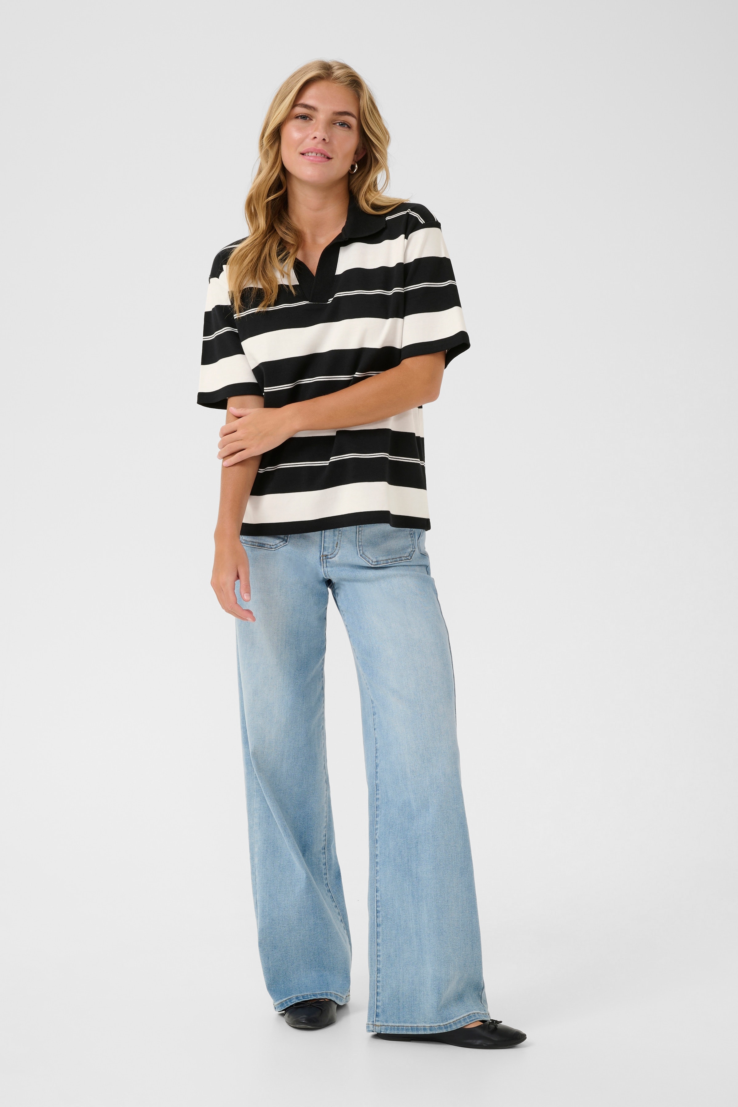 KArina Poloskjorte LOOKBOOK FRONT 10552466-108762