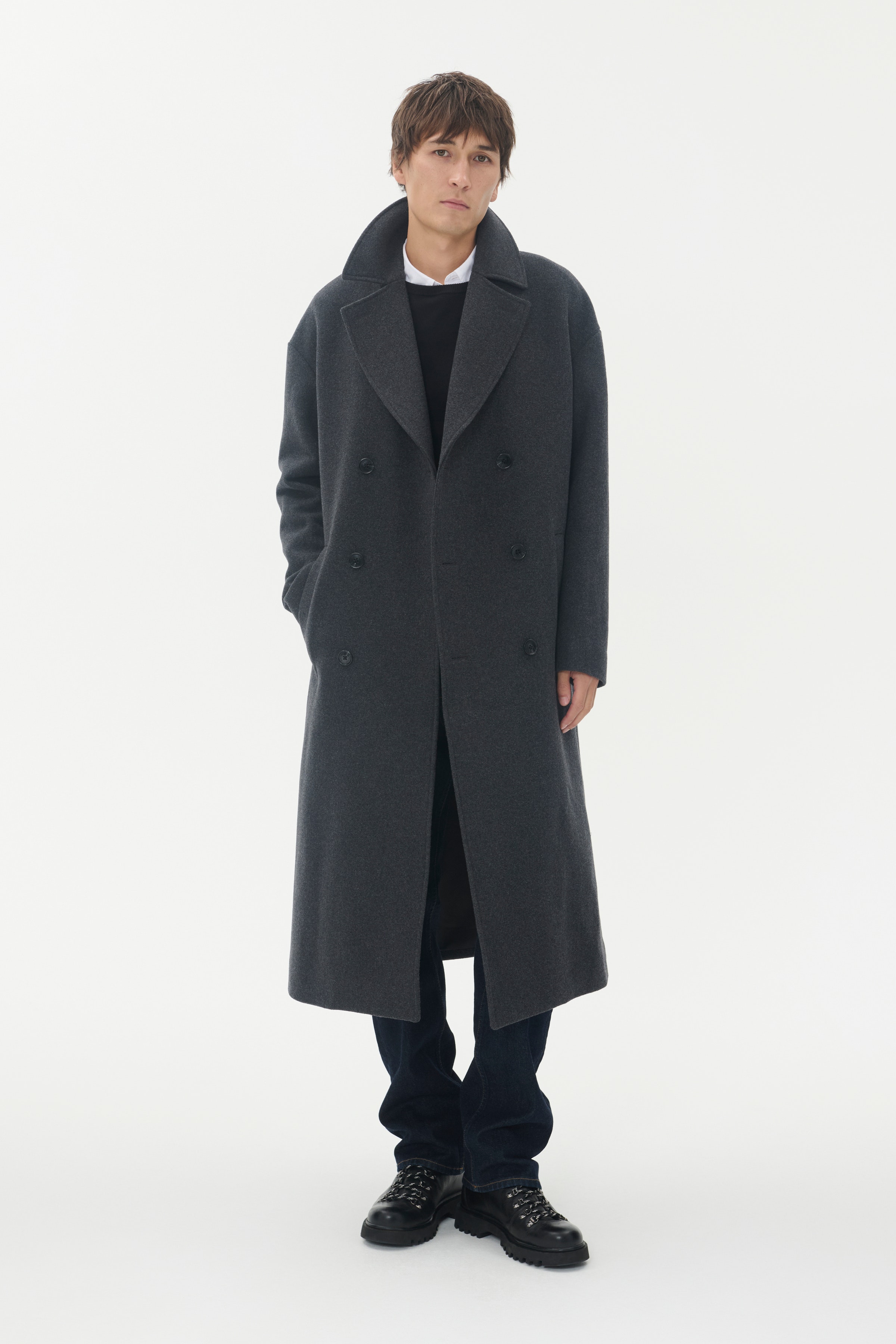 MABurnley Dobbelt­radet Uldfrakke LOOKBOOK FRONT 30208858-300271