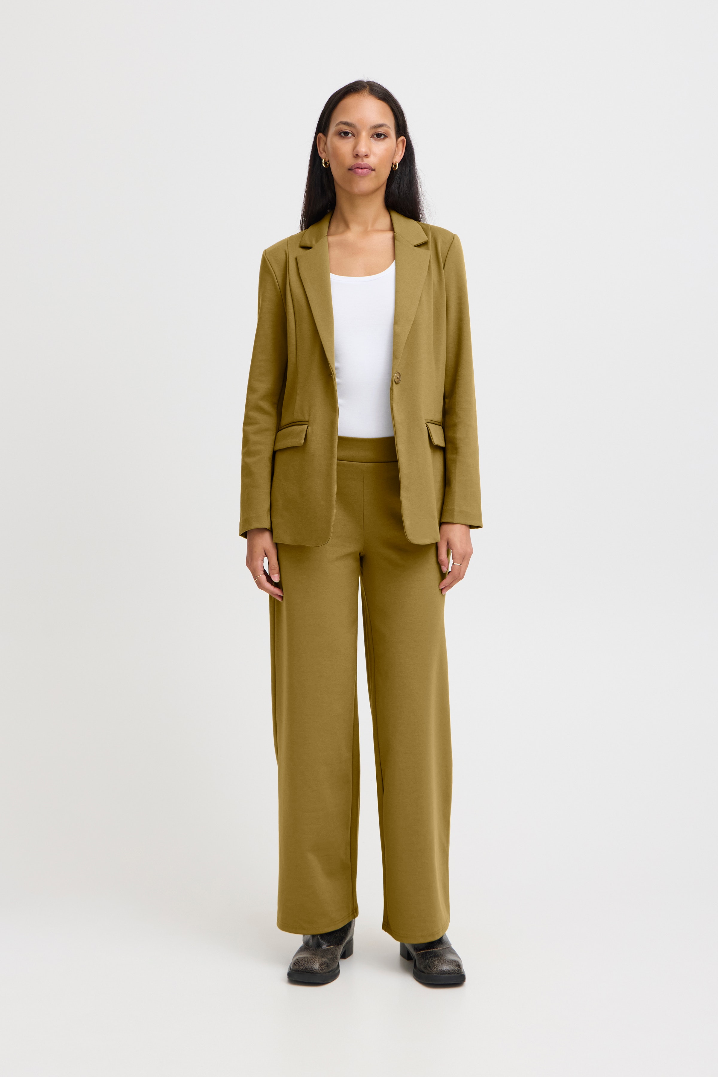 IHKATE LONG WIDE  Bukser LOOKBOOK FRONT 20118337-180629