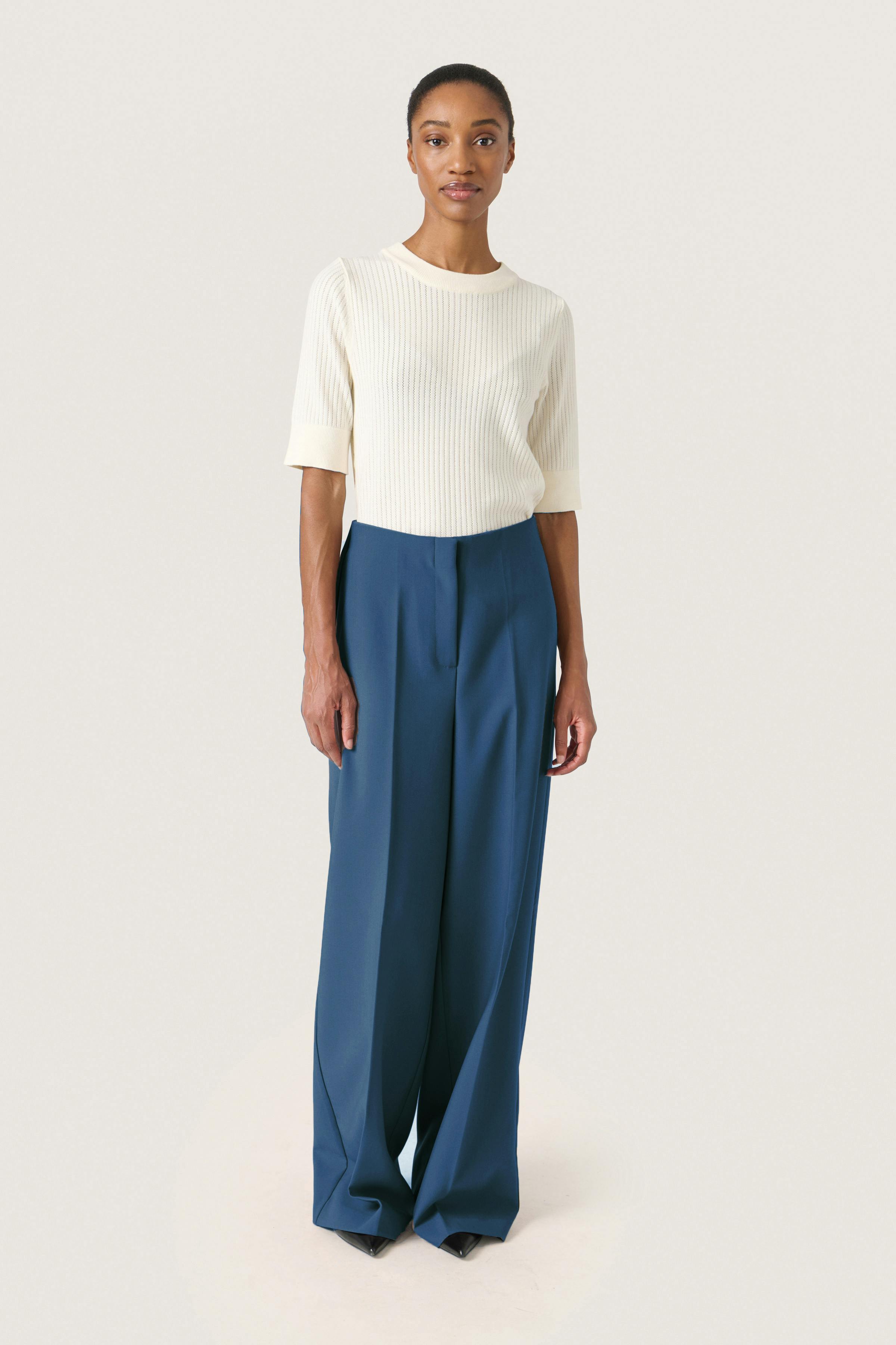 SLCorinne Wide Trousers LOOKBOOK FRONT 30407228-194026