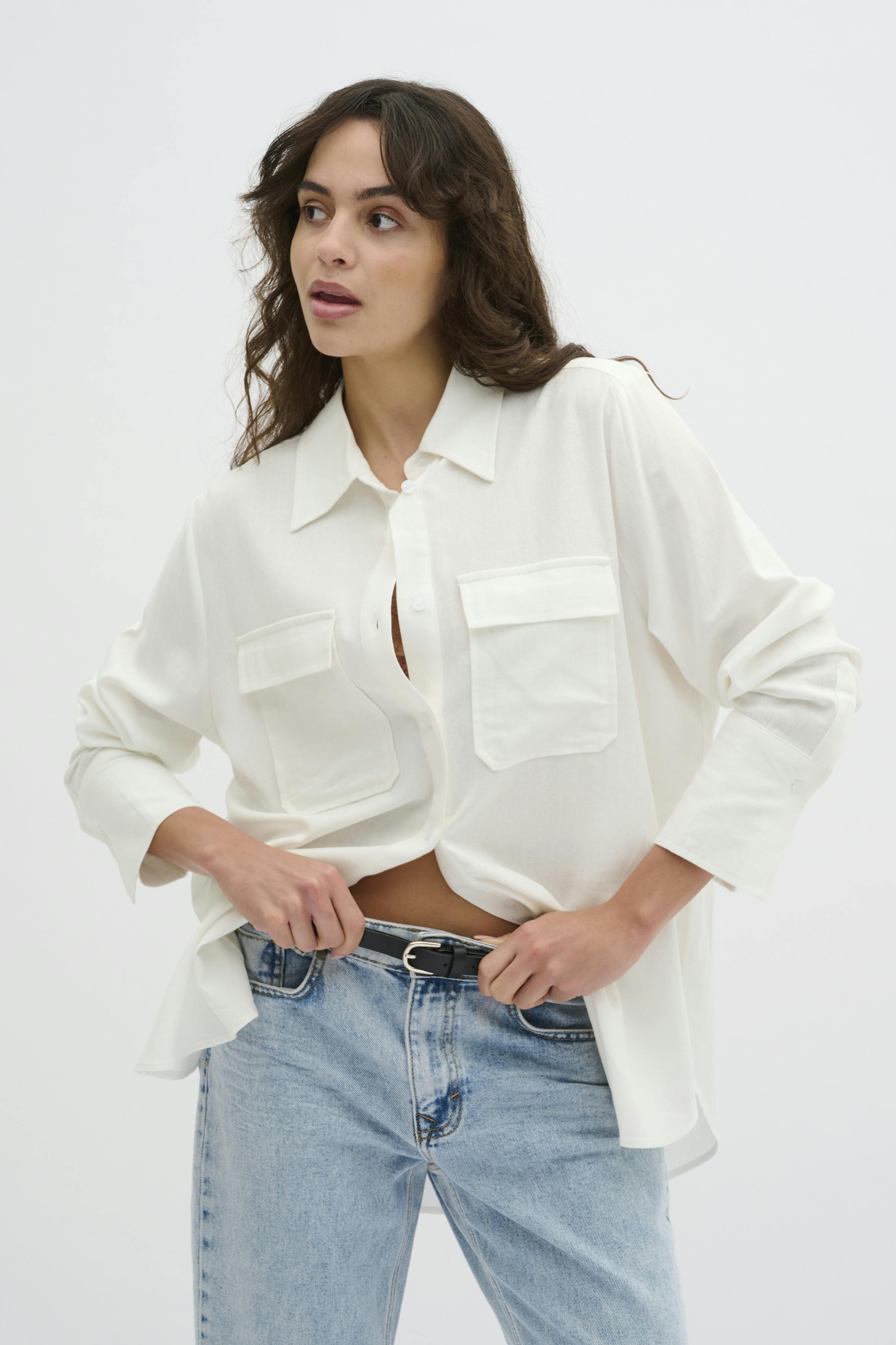 DiasMW Linen Shirt LOOKBOOK FRONT 10704703-110602