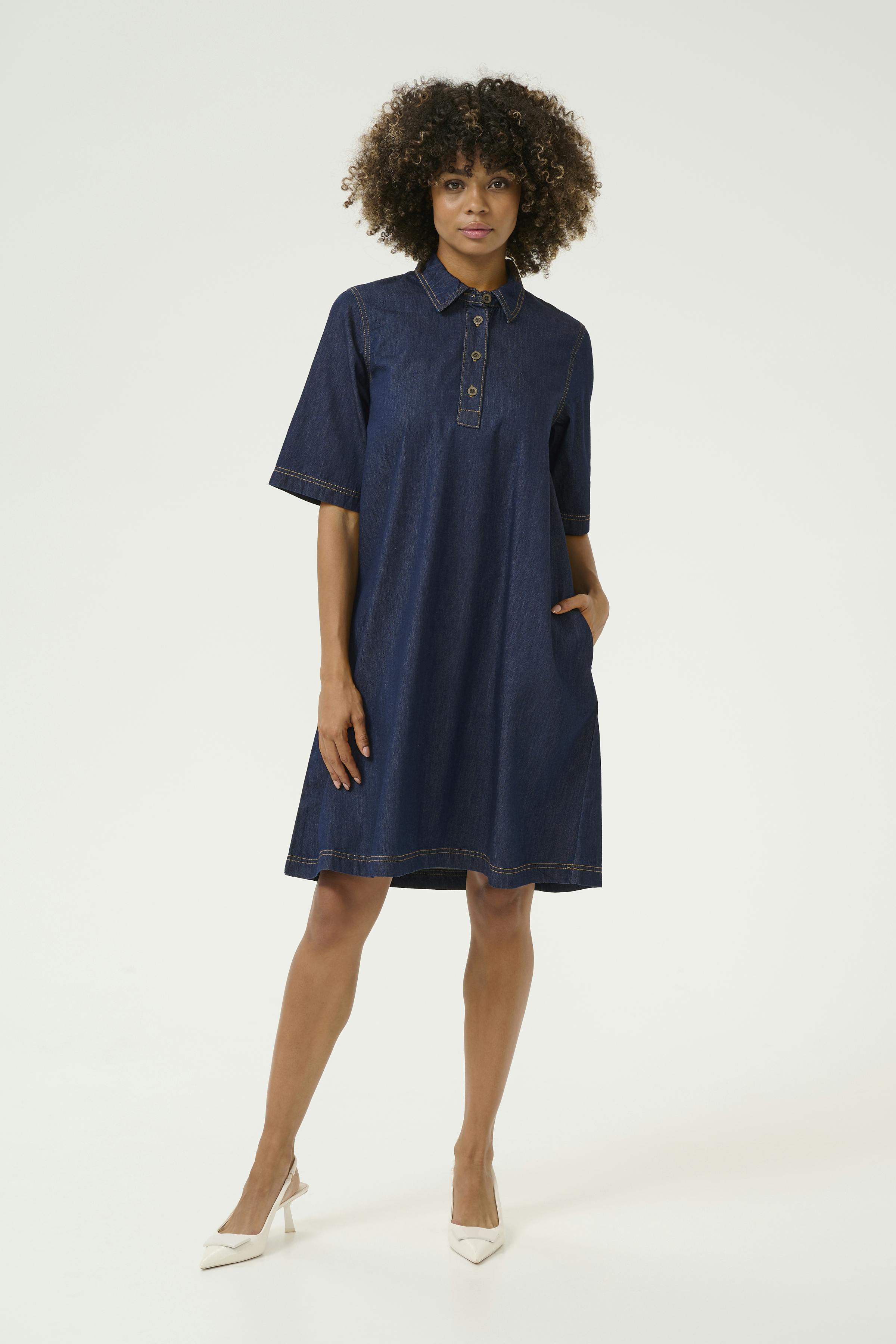 CUwinnie Denim dress LOOKBOOK FRONT 50111467-500119