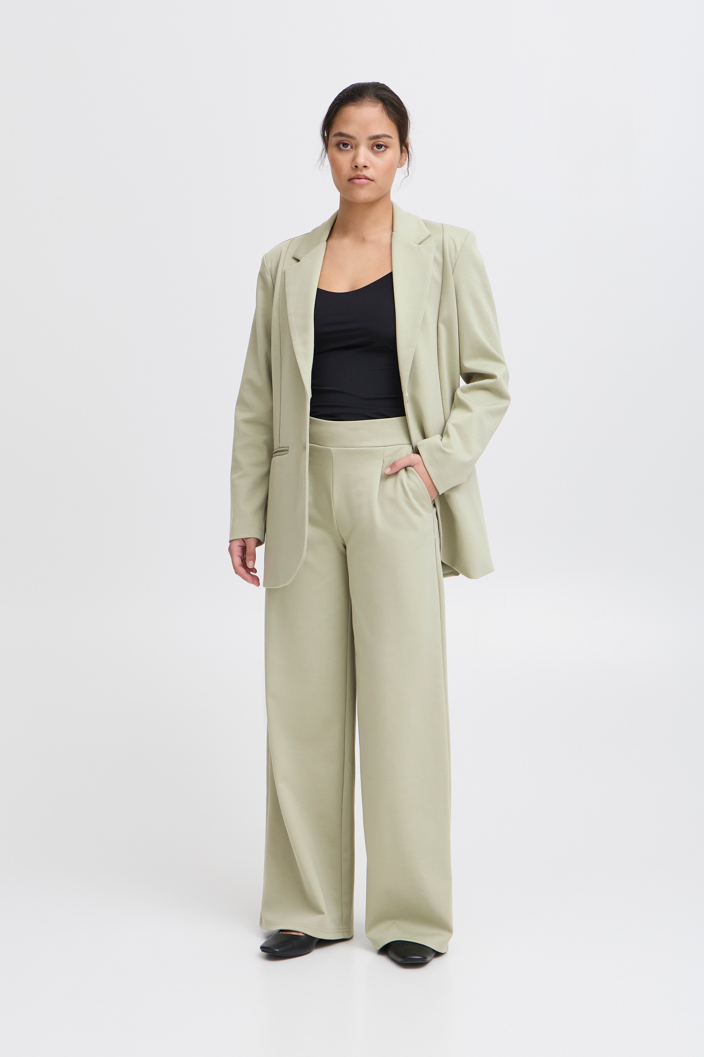 IHKATE LONG WIDE  Bukser LOOKBOOK FRONT 20118337-160213